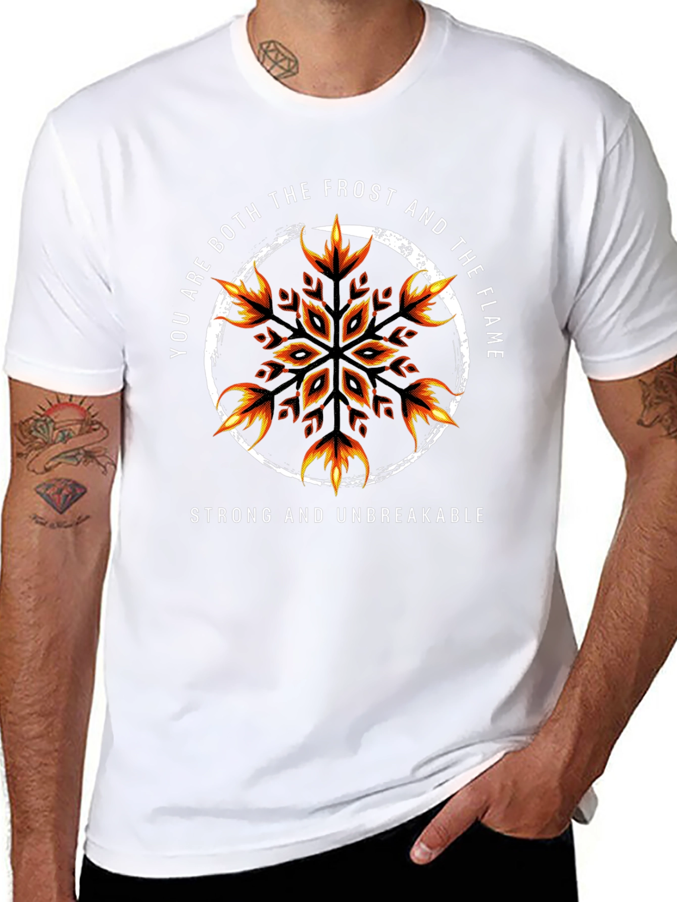 Frost and Flame Graphic Tee