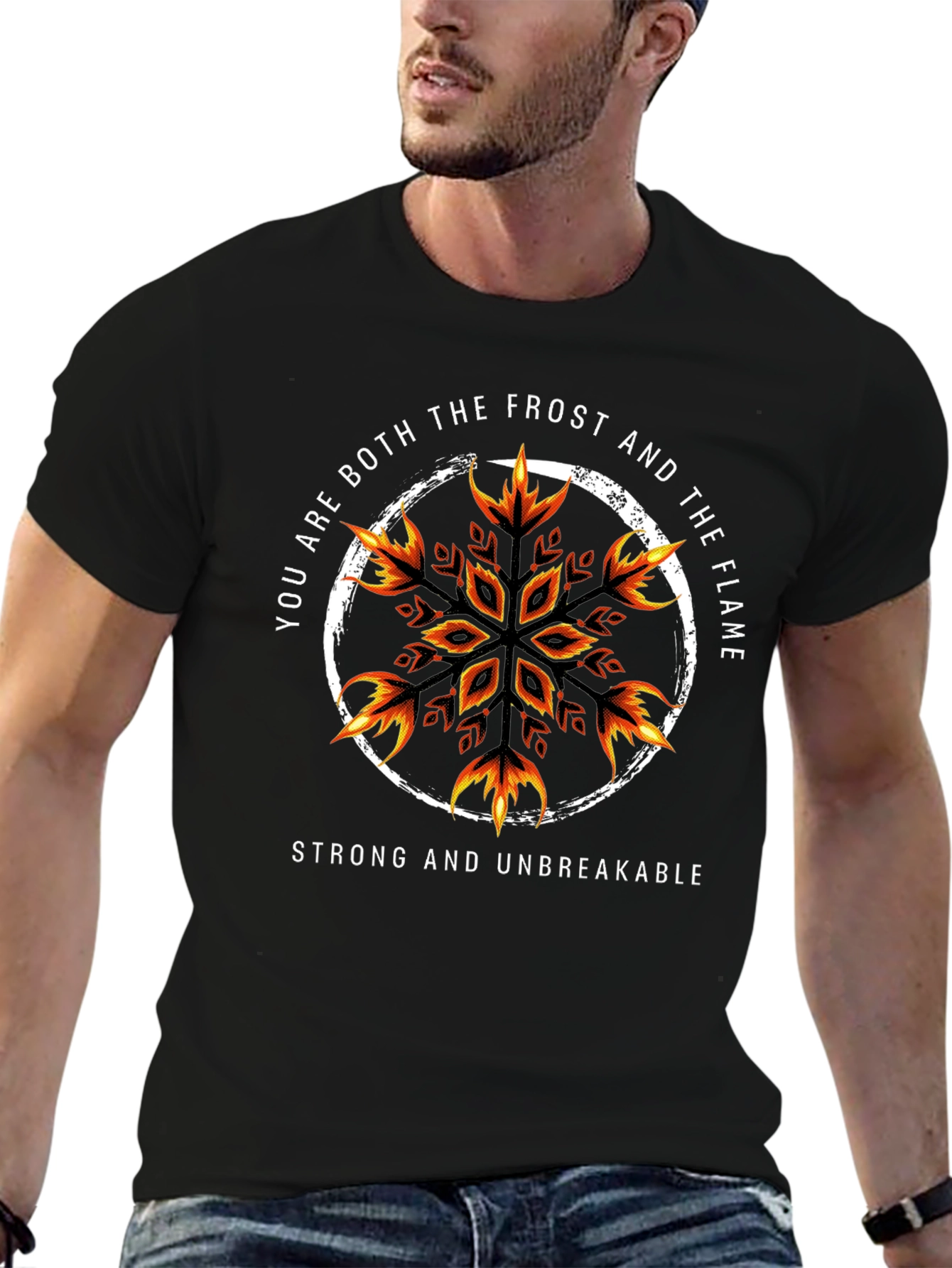 Frost and Flame Graphic Tee