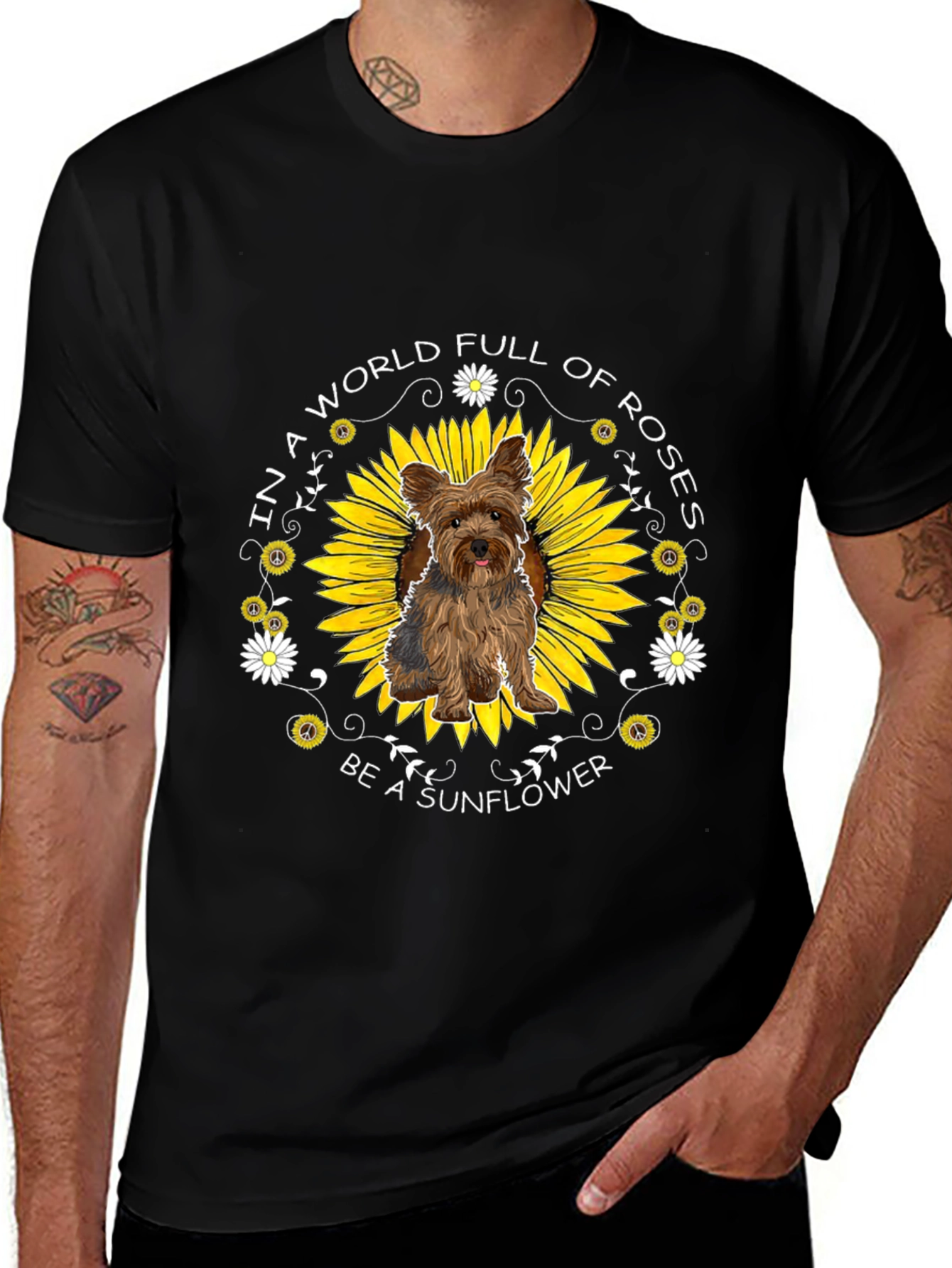 Be a Sunflower Yorkie T-Shirt