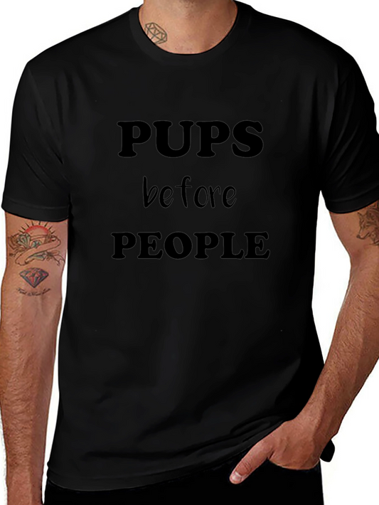 Pups Before People Graphic T-Shirt