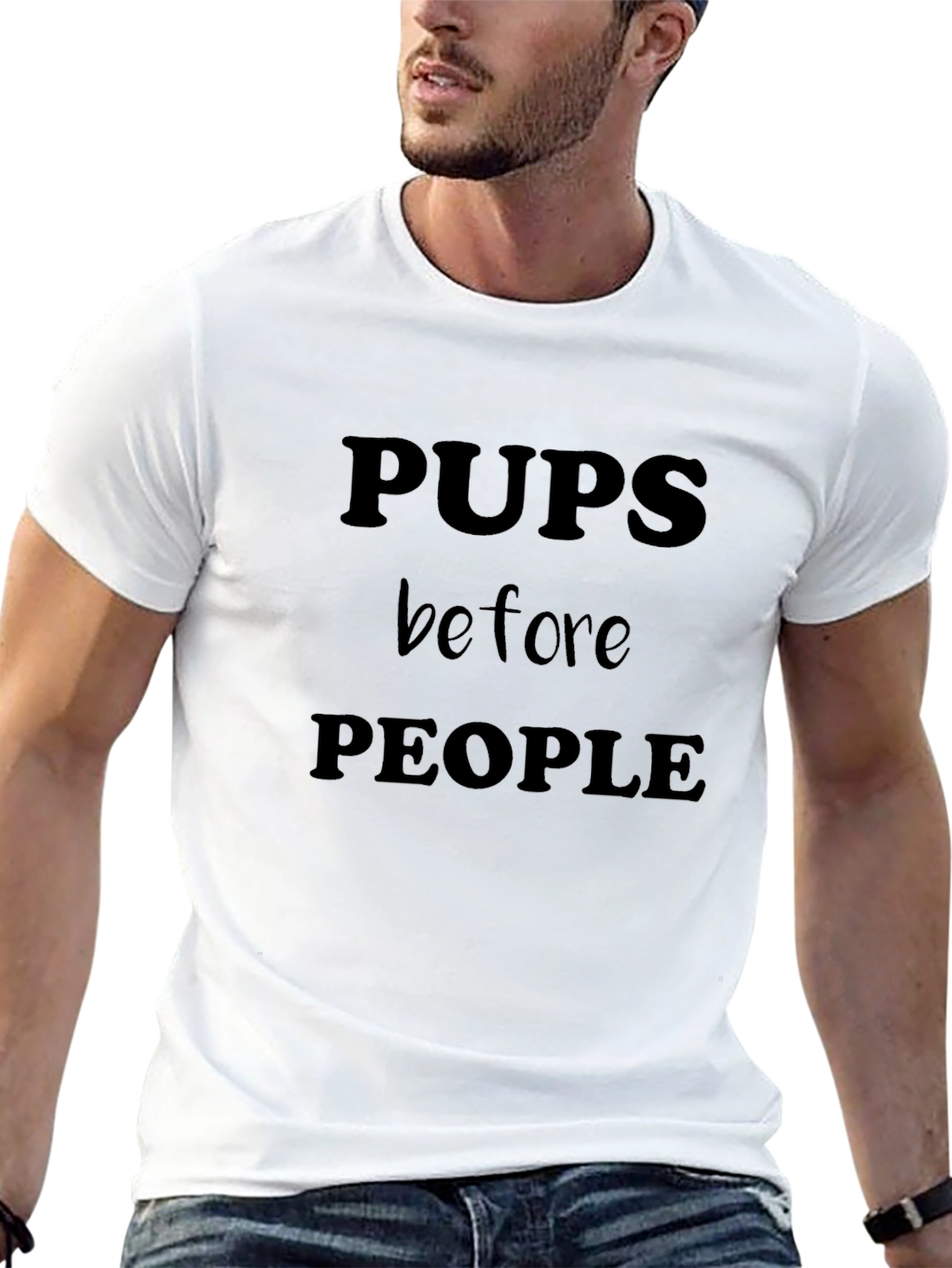 Pups Before People Graphic T-Shirt