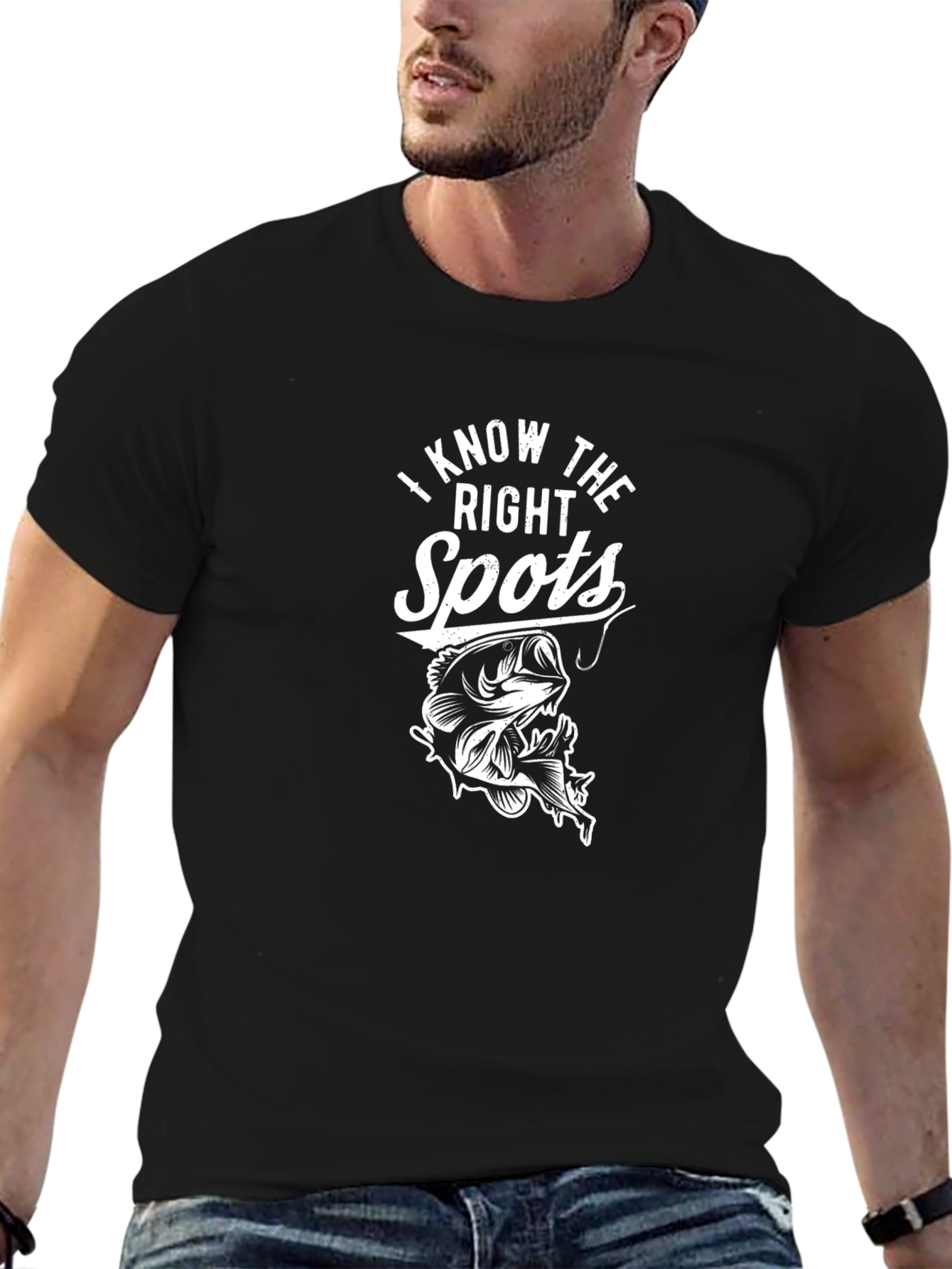 Fishing T-Shirt - I Know The Right Spots