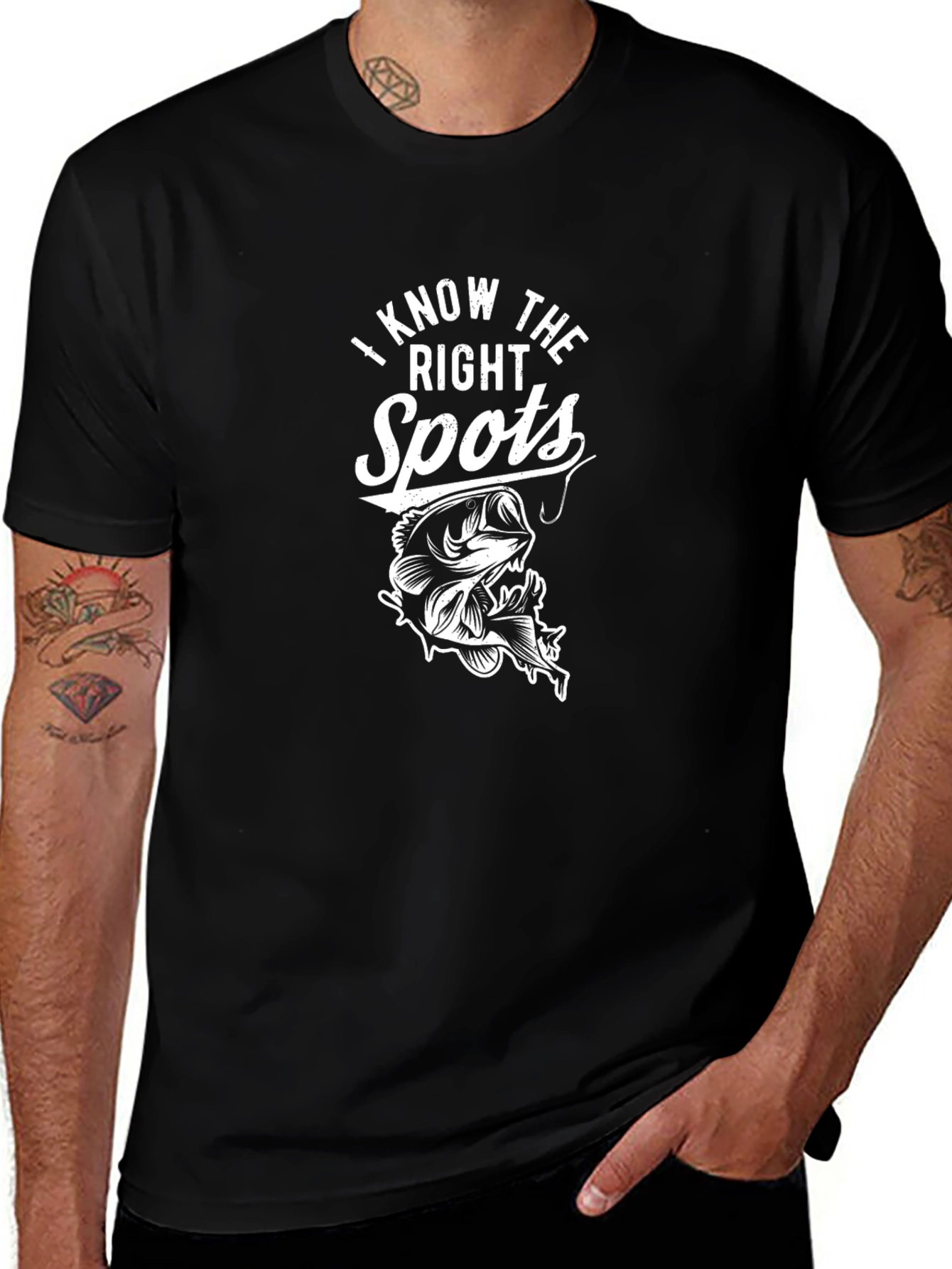 Fishing T-Shirt - I Know The Right Spots