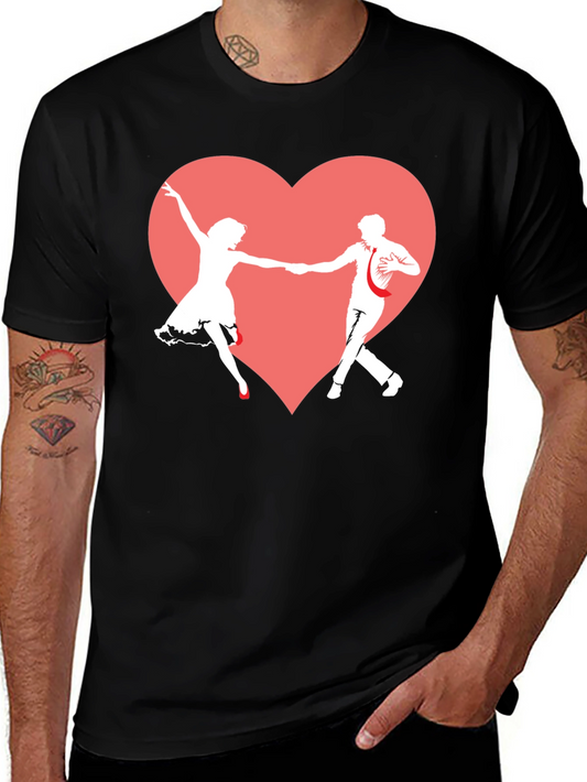 Dancing Heart Graphic T-Shirt - Rockabilly Love