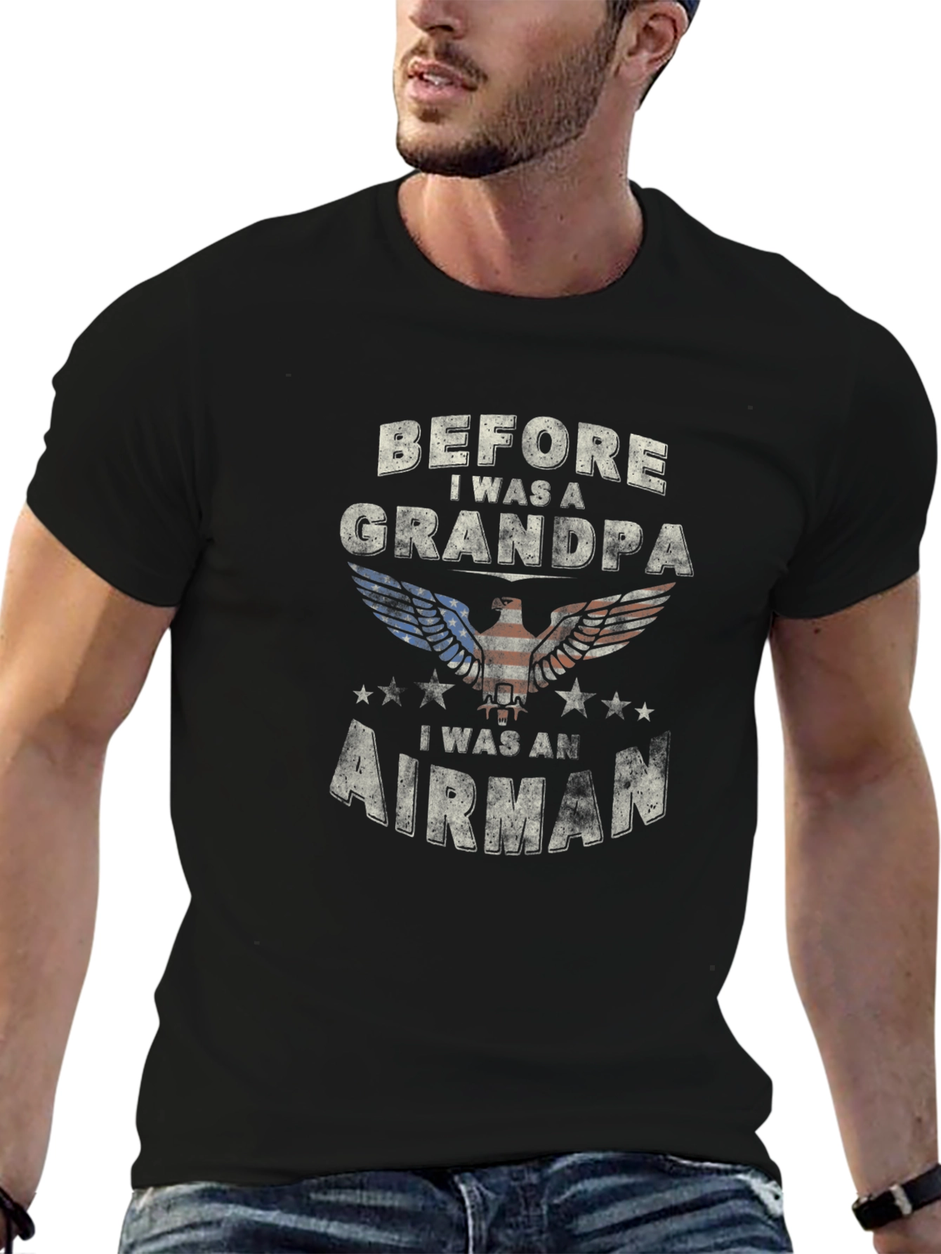 Before Grandpa Airman Graphic Tee