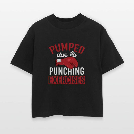 Pumped Due To Punching Exercises Sports Boxer