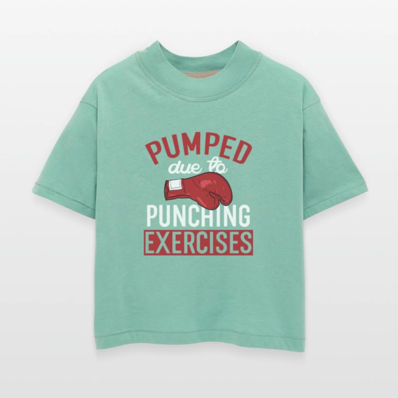 Pumped Due To Punching Exercises Sports Boxer