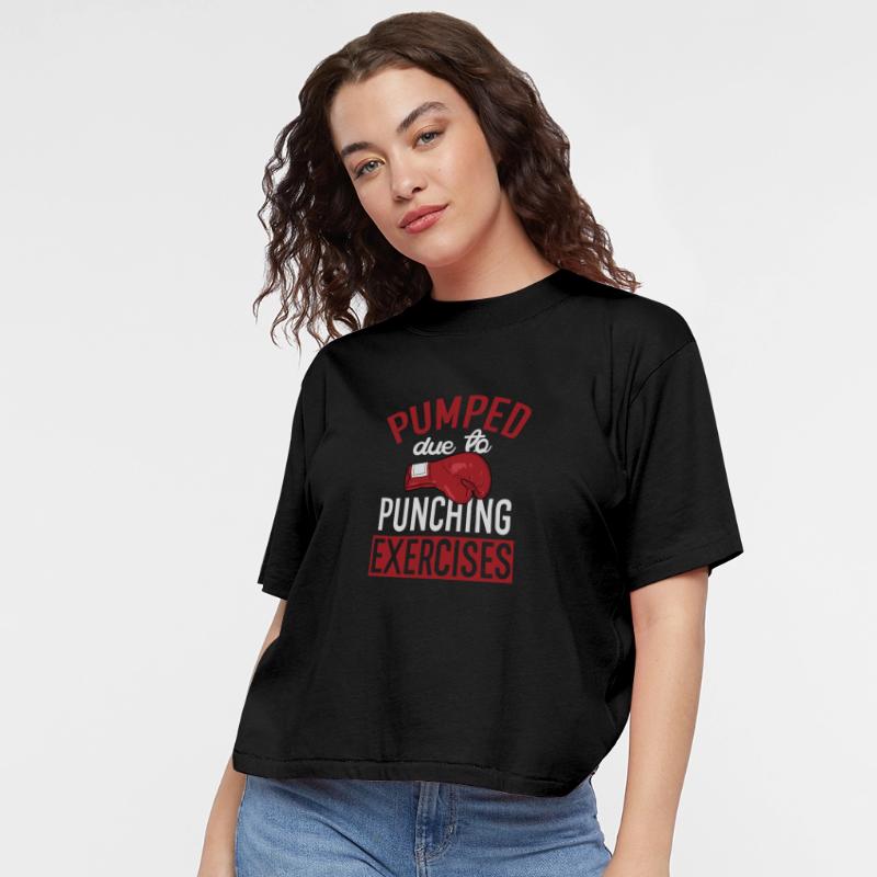 Pumped Due To Punching Exercises Sports Boxer