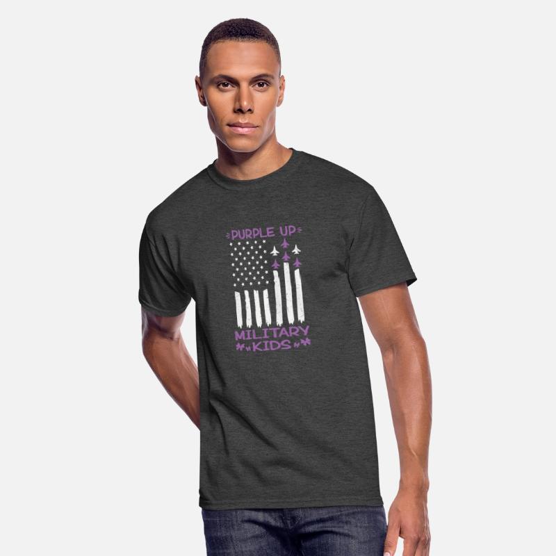 Purple up for Military Kids American Flag Usa