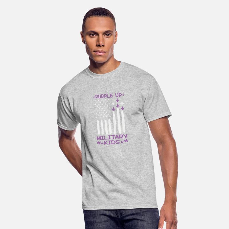 Purple up for Military Kids American Flag Usa
