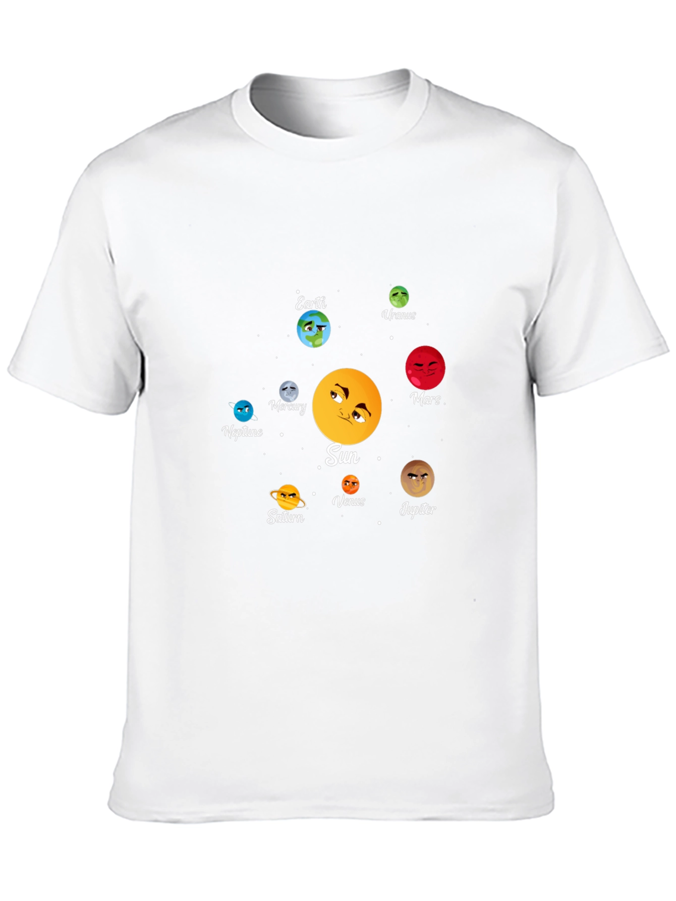 Solar System Planets Graphic Print T-Shirt