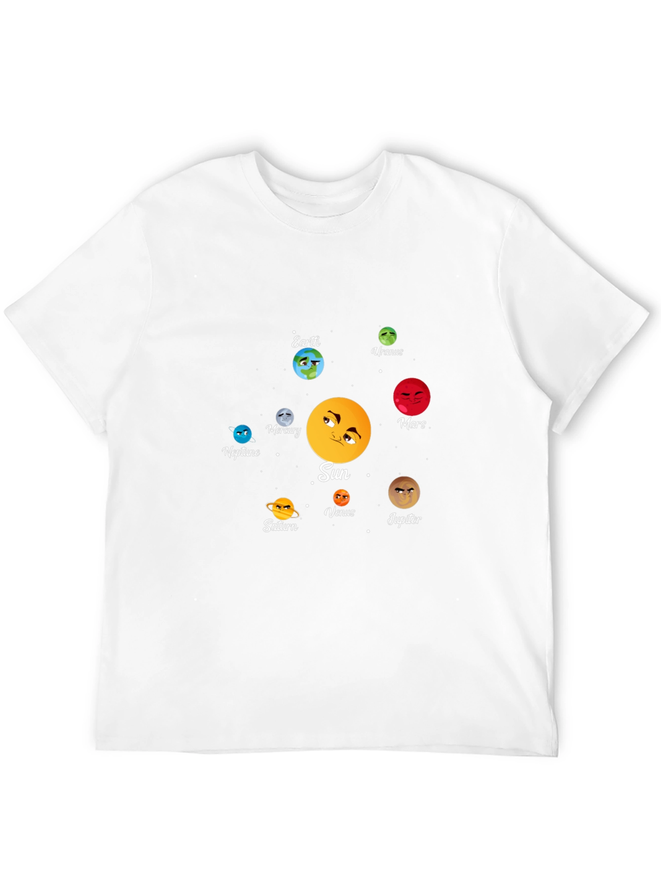 Solar System Planets Graphic Print T-Shirt