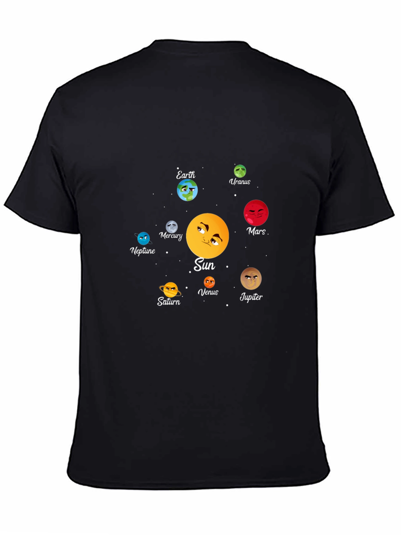 Solar System Planets Graphic Print T-Shirt