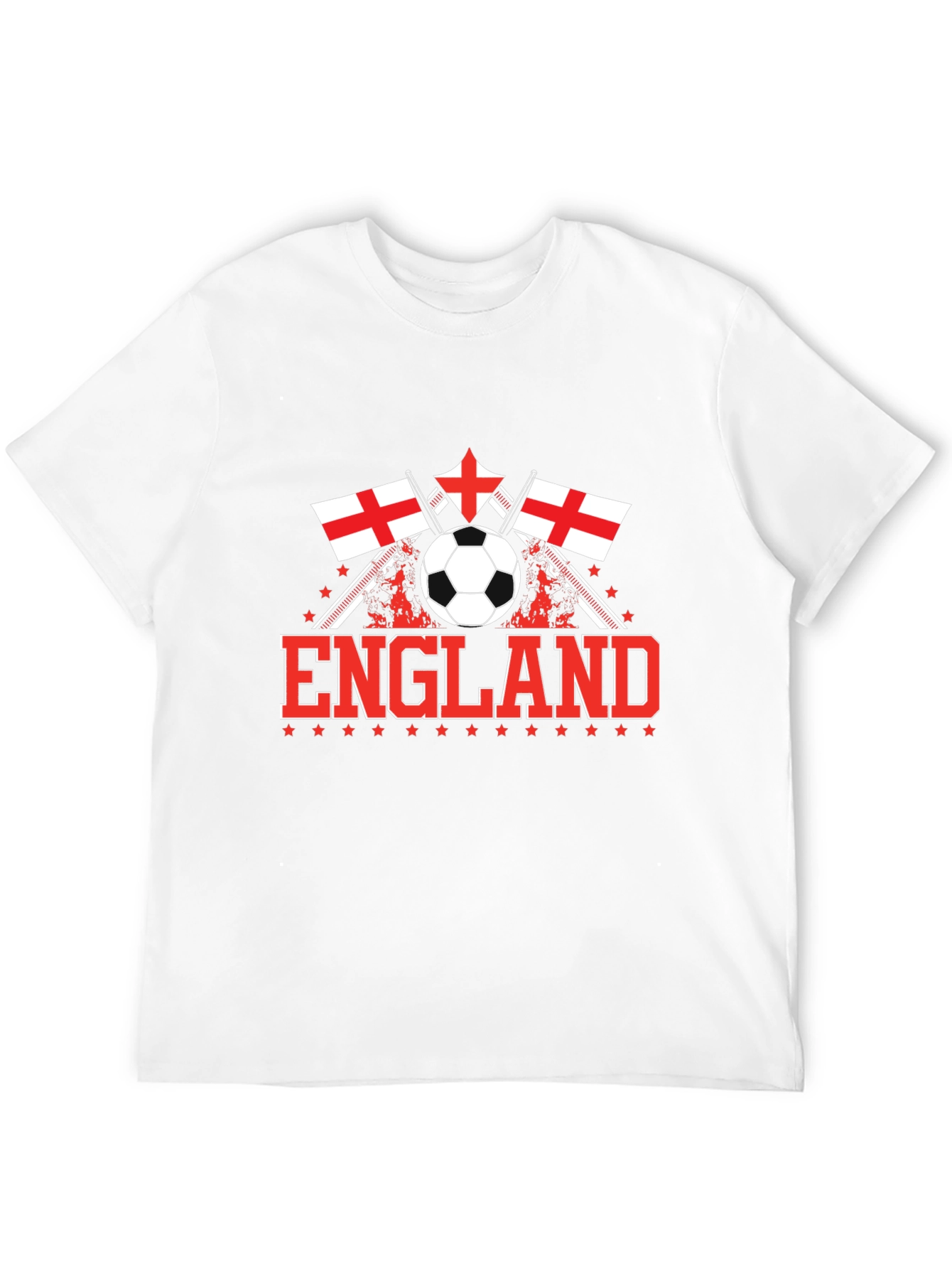 England Soccer T-Shirt - Black
