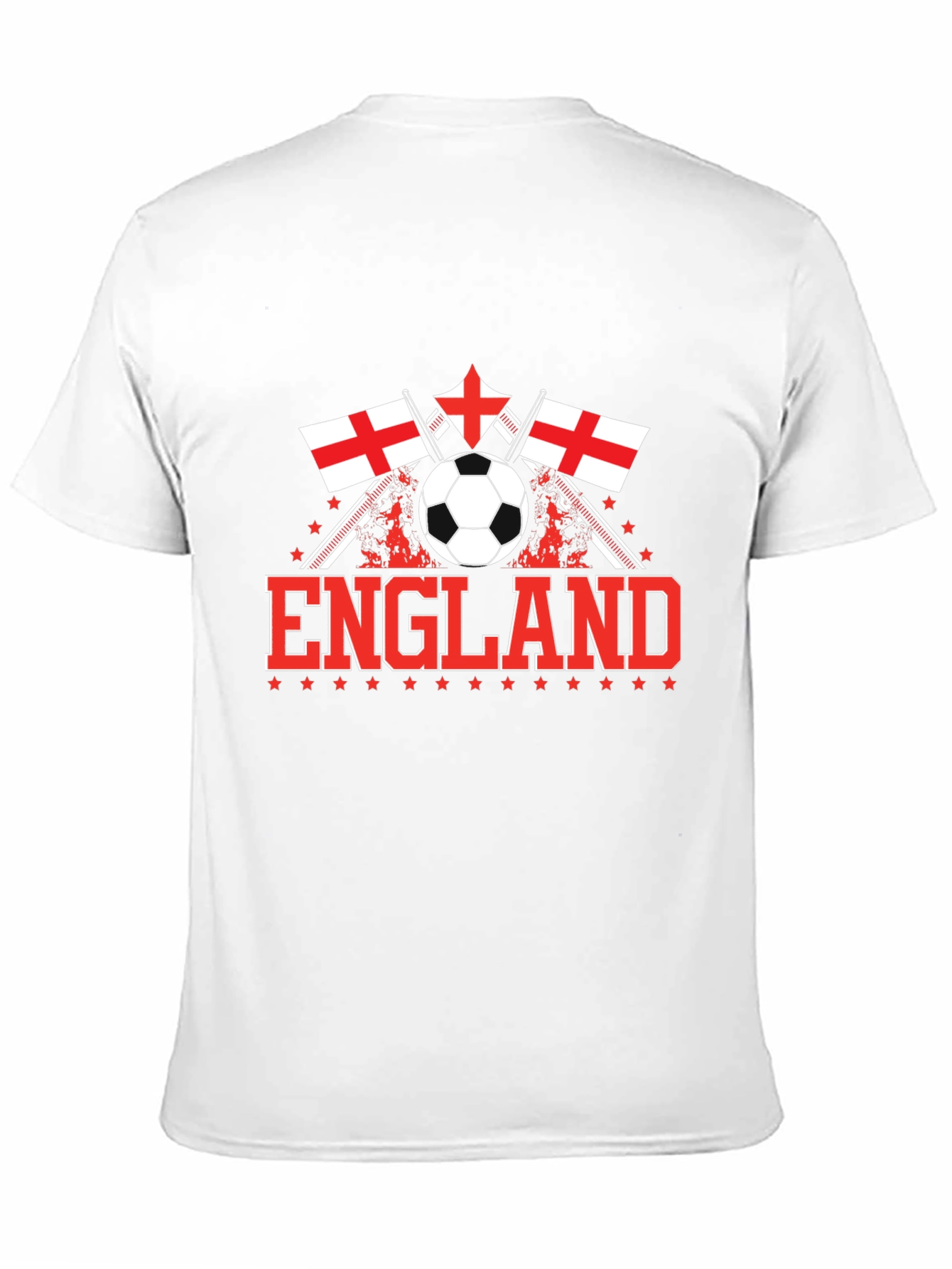 England Soccer T-Shirt - Black