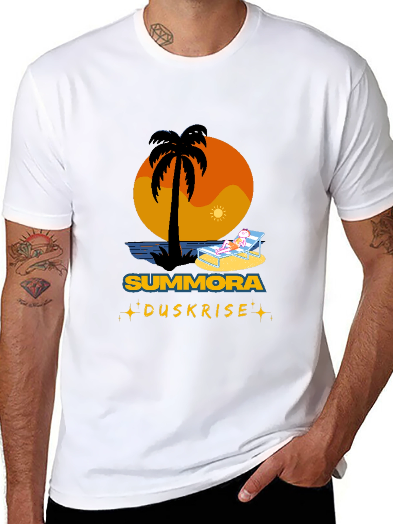 Summora Duskrise Beach Graphic Tee
