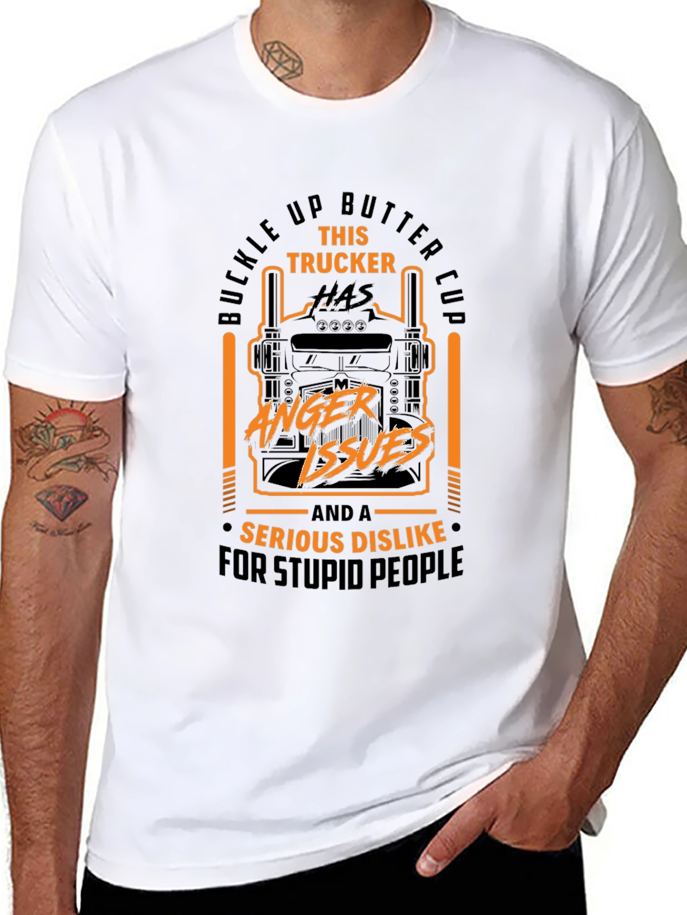 Trucker Anger Issues Graphic Tee
