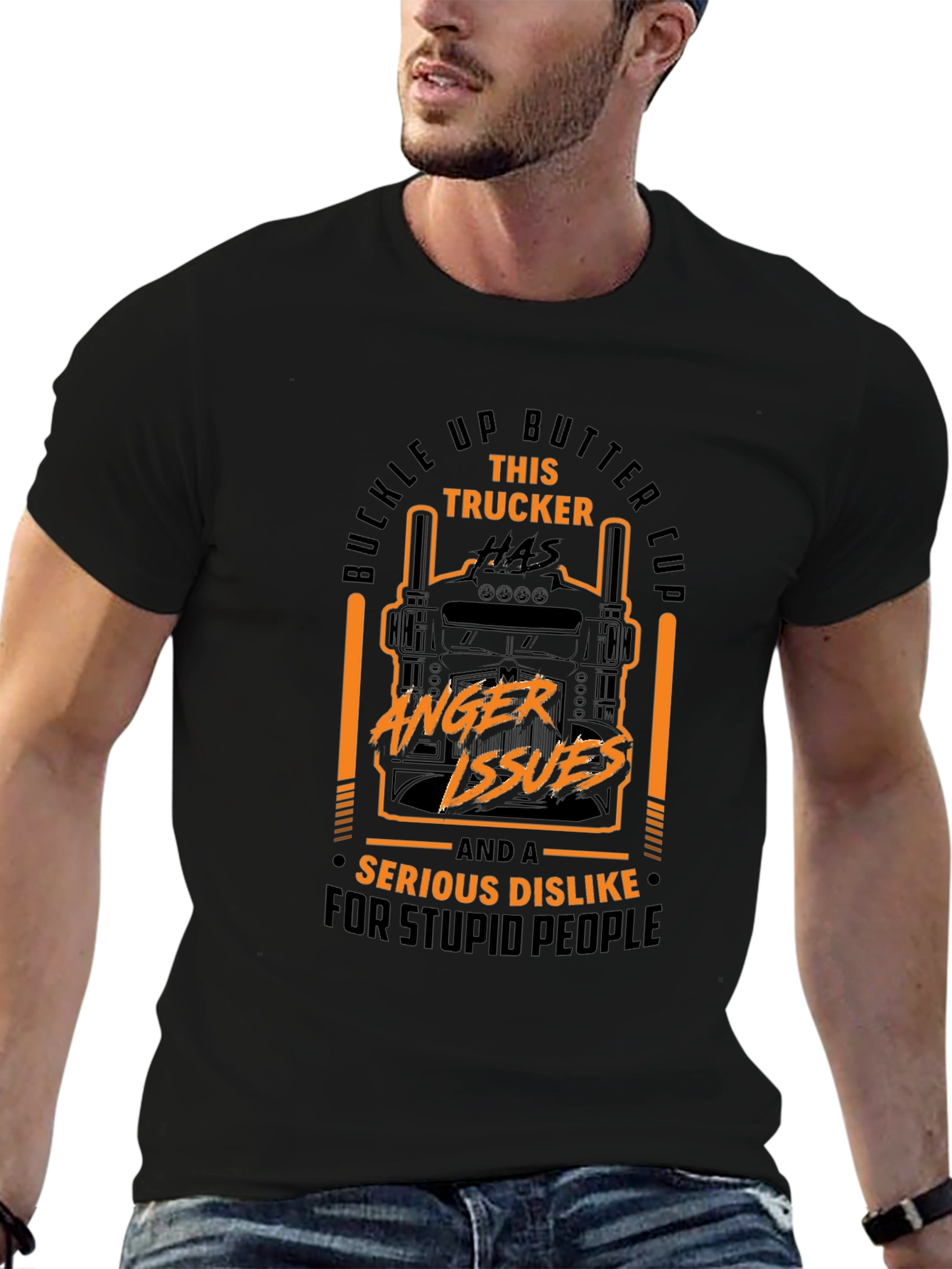 Trucker Anger Issues Graphic Tee