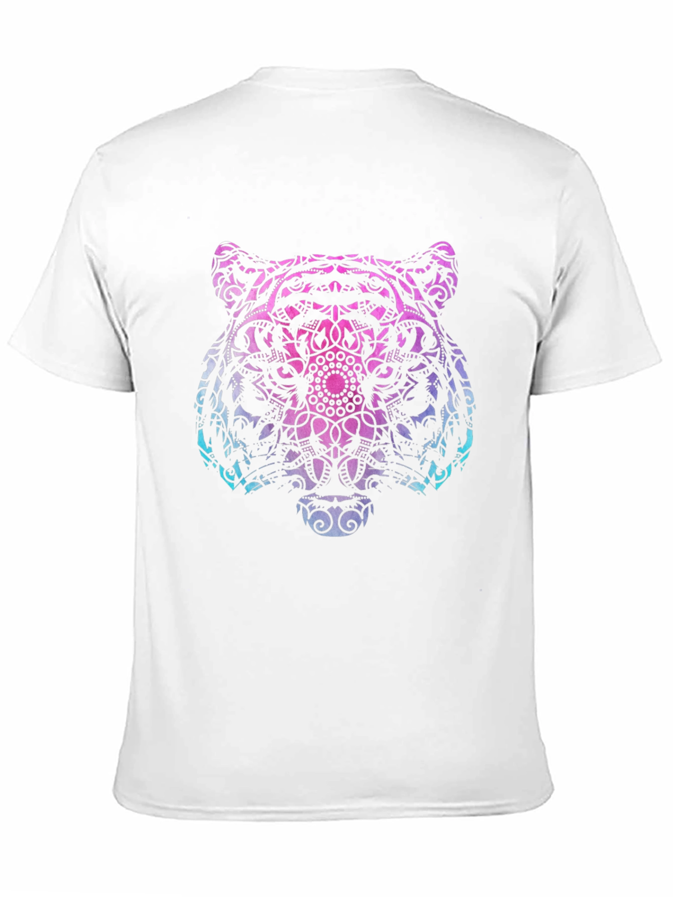 Geometric Tiger Head Graphic Tee