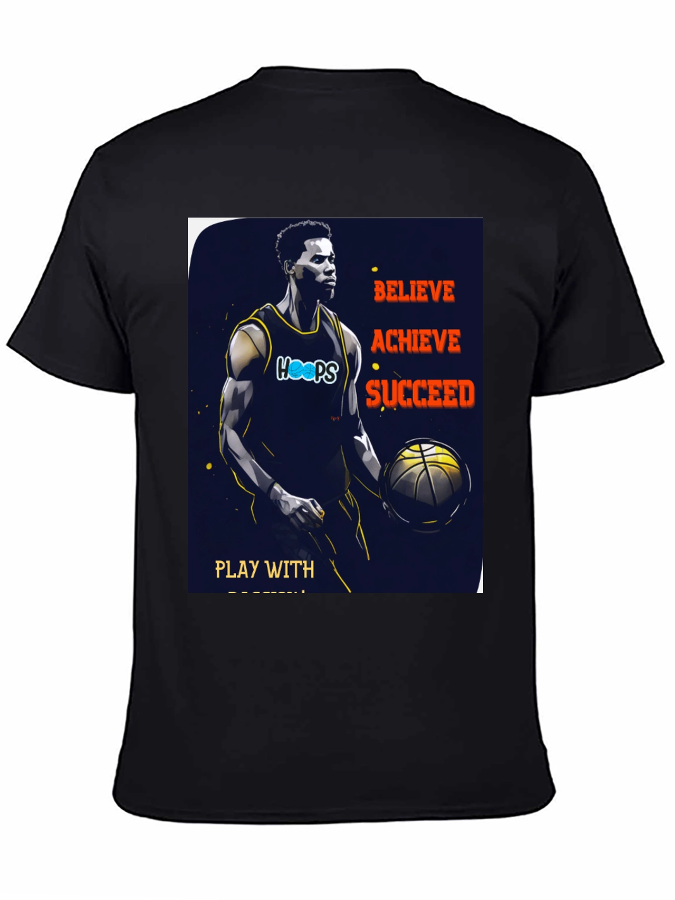 Believe Achieve Succeed Basketball T-Shirt