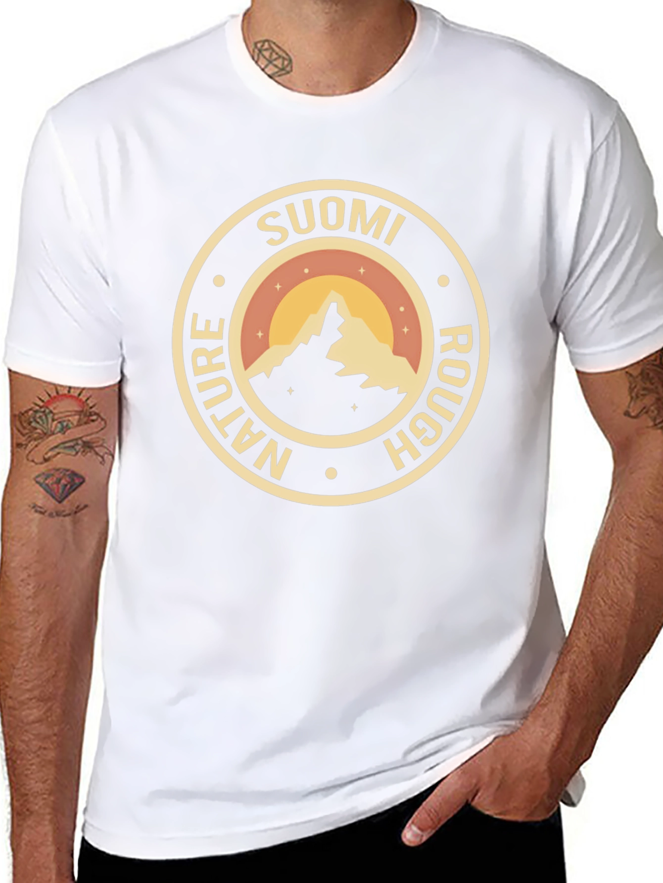 Suomi Nature Rough Mountain Graphic Tee