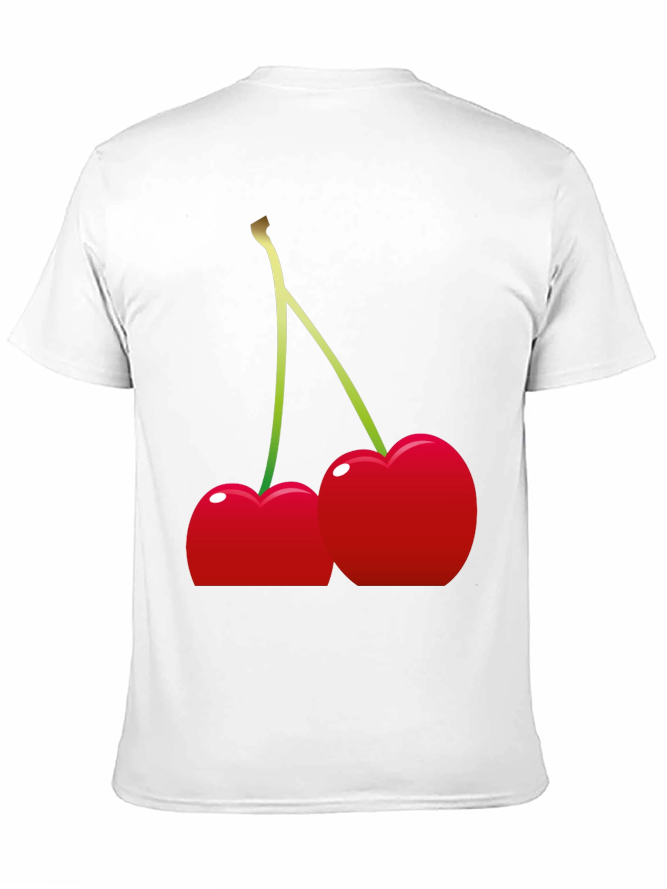 Cherries Graphic Tee - Black Cotton Blend