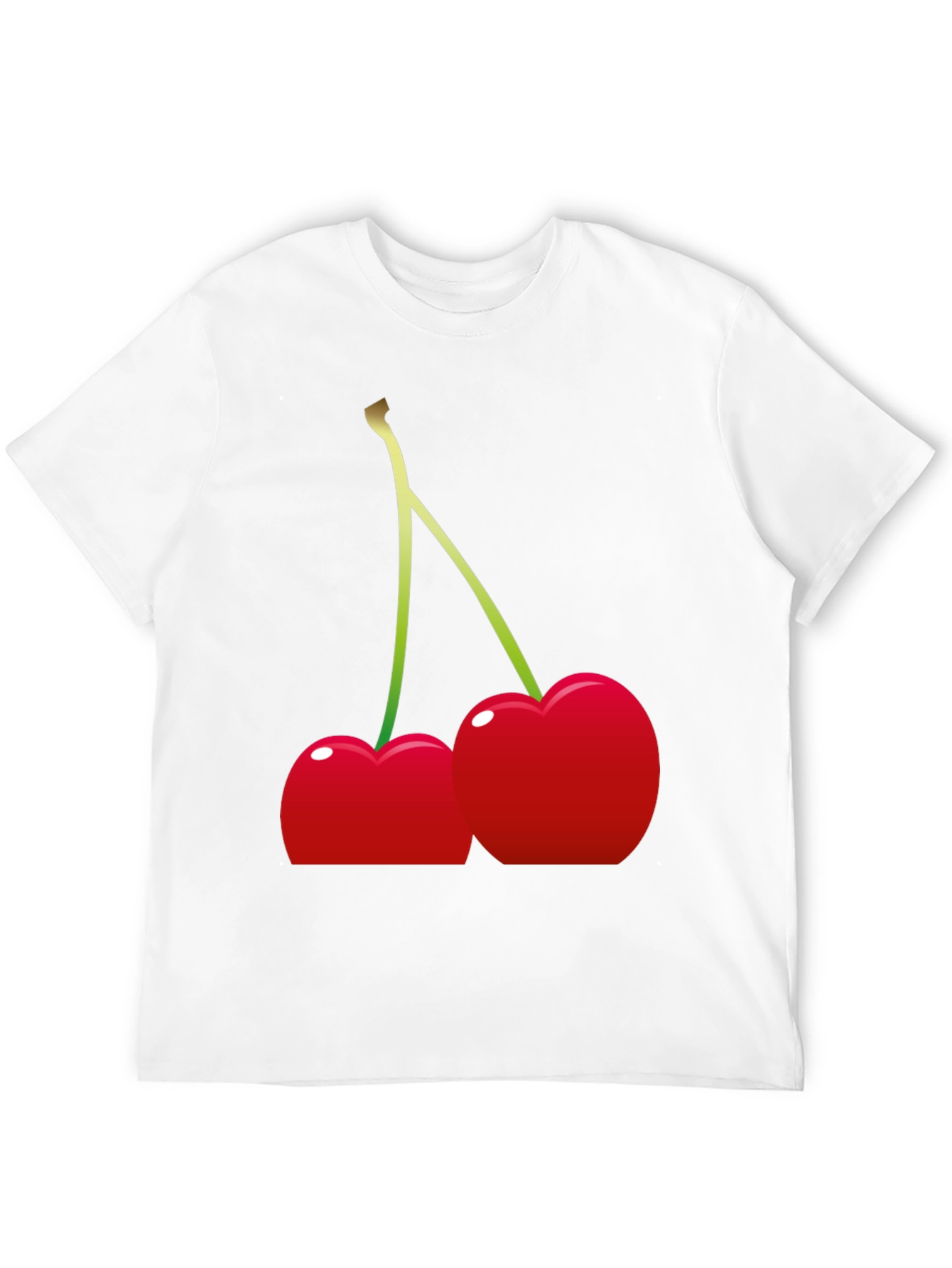 Cherries Graphic Tee - Black Cotton Blend