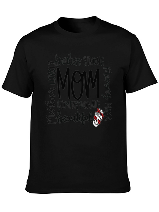 Mom Graphic T-Shirt - Strong Compassionate & Beautiful
