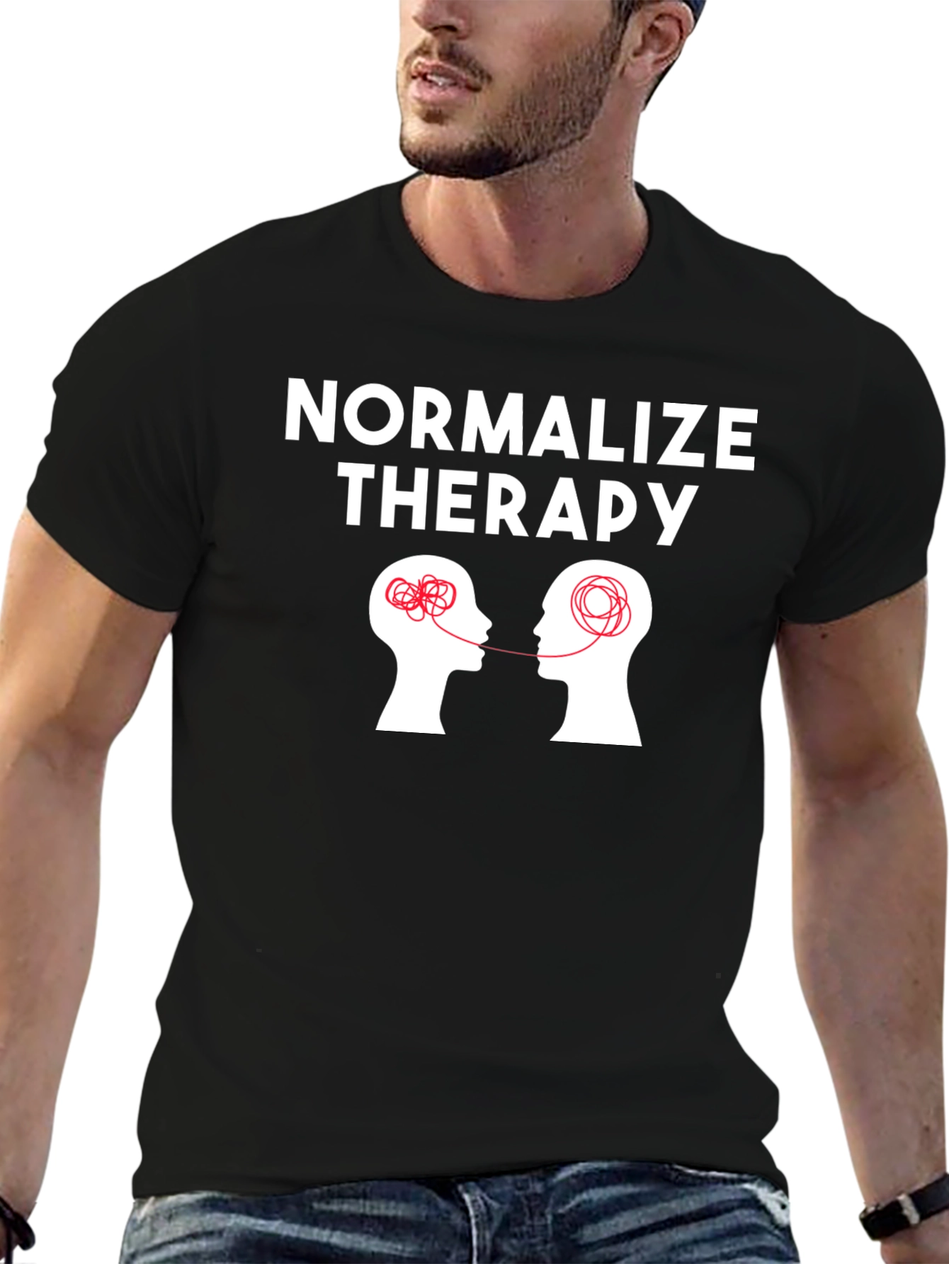 Normalize Therapy Graphic Tee - Mental Health Awareness