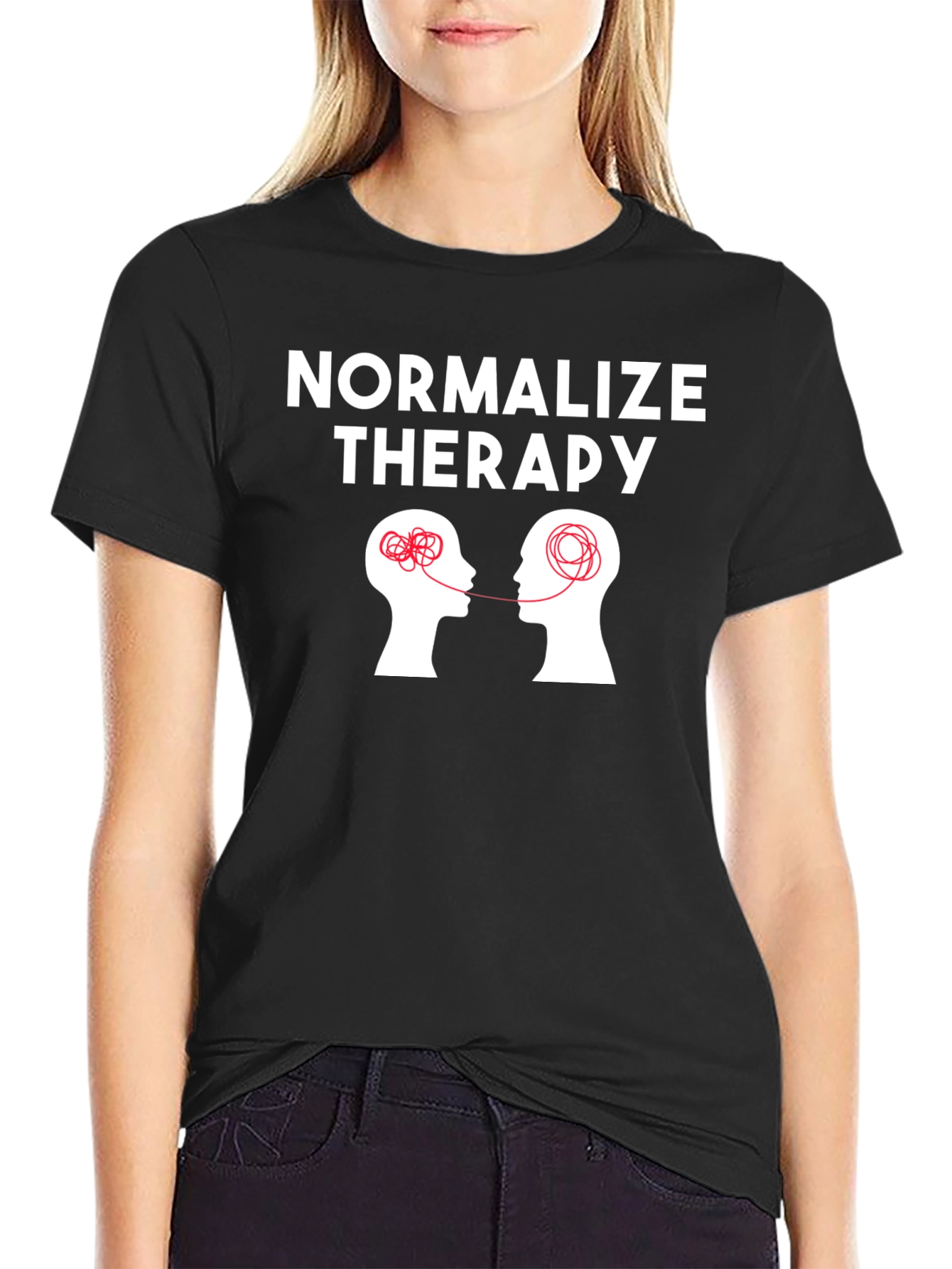 Normalize Therapy Graphic Tee - Mental Health Awareness