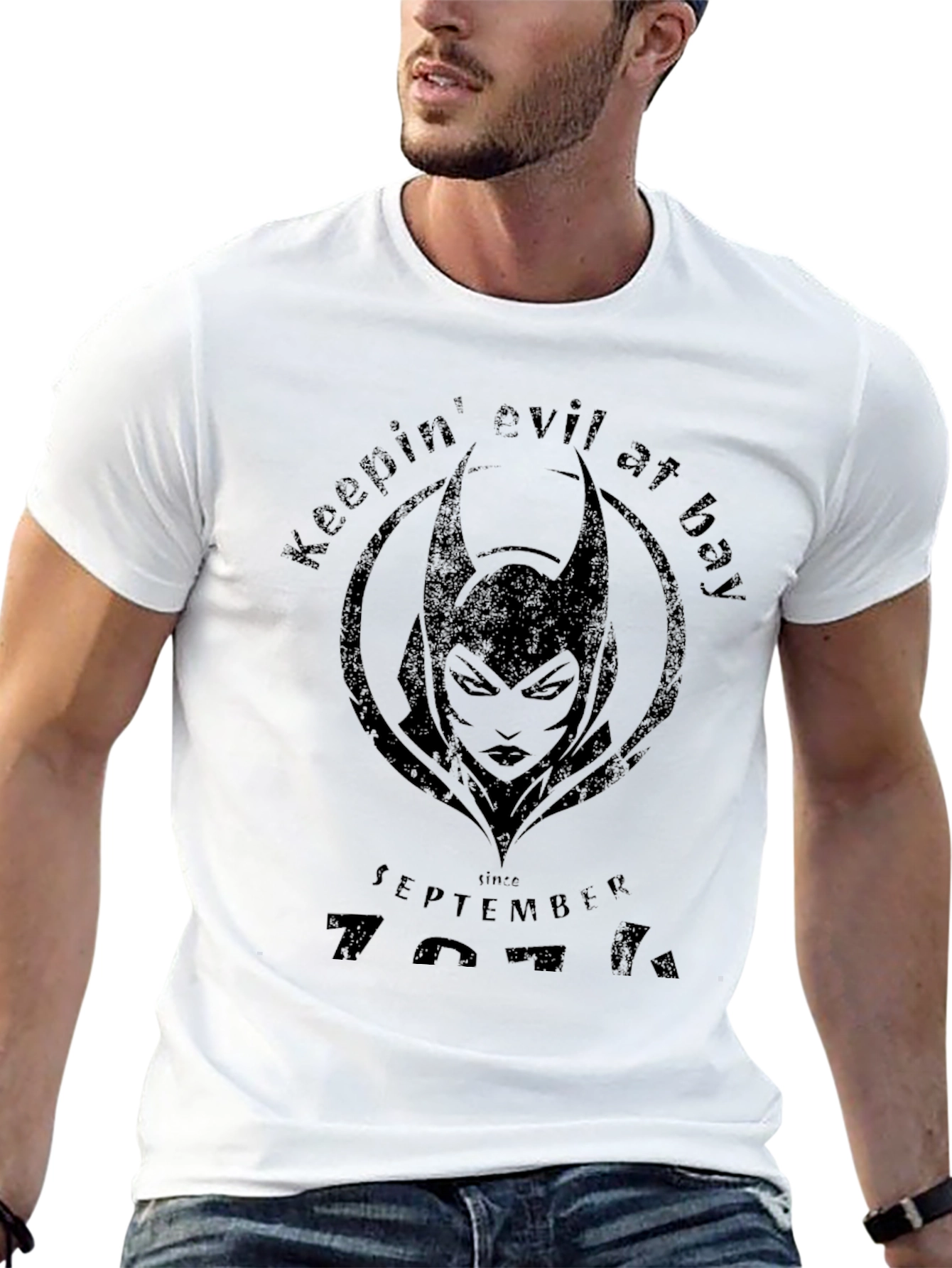 Keepin Evil at Bay Black T-Shirt