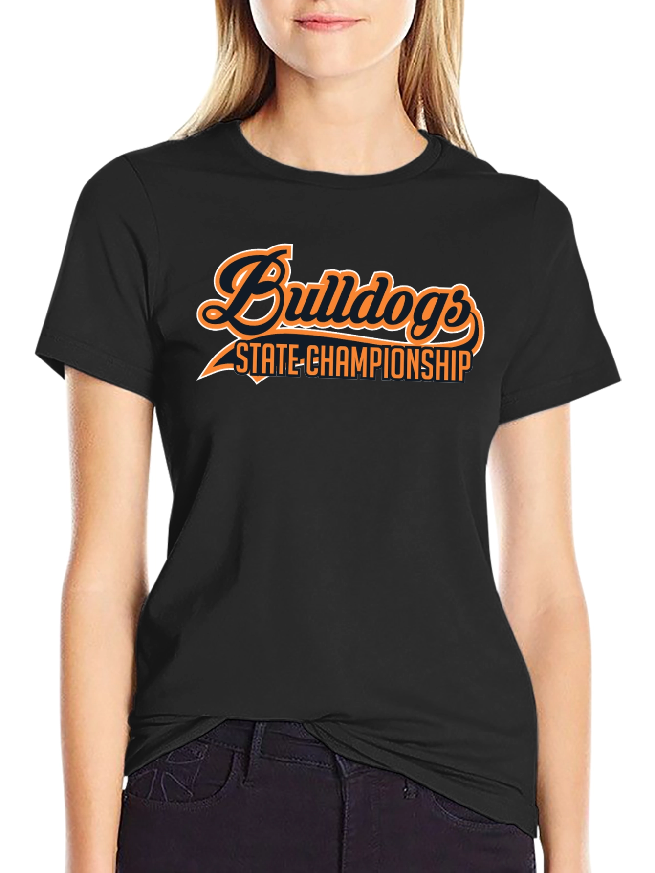 Bulldogs State Championship Black T-Shirt