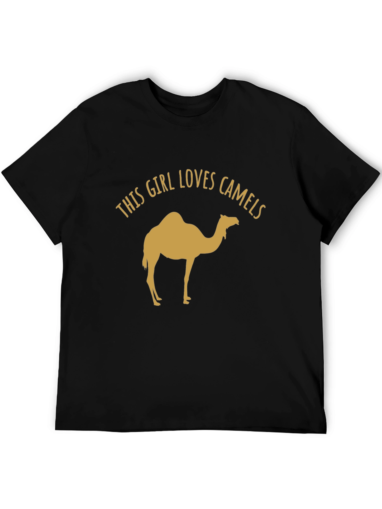 This Girl Loves Camels Black T-Shirt