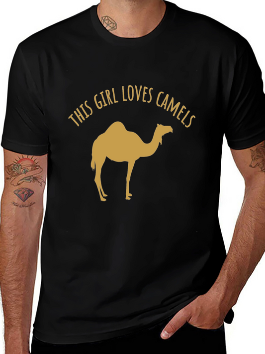 This Girl Loves Camels Black T-Shirt