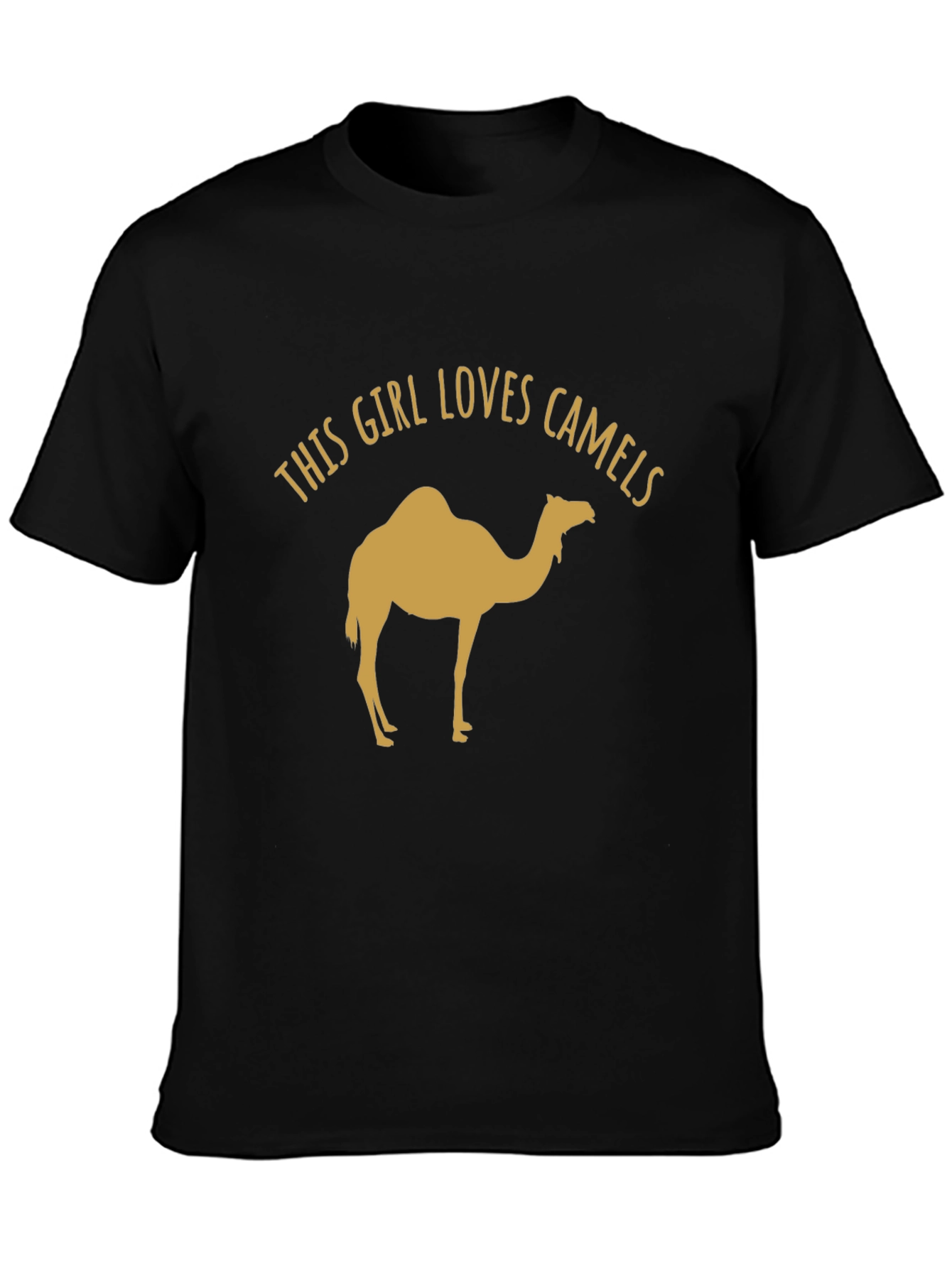 This Girl Loves Camels Black T-Shirt