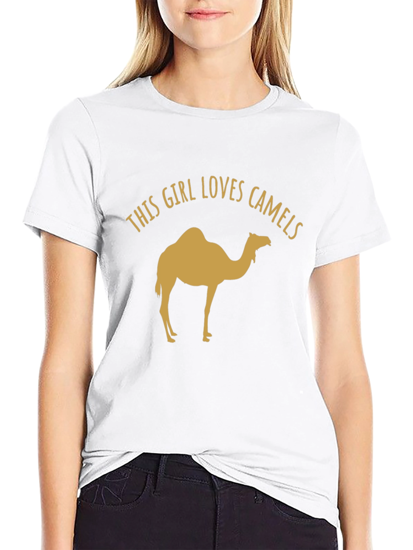 This Girl Loves Camels Black T-Shirt
