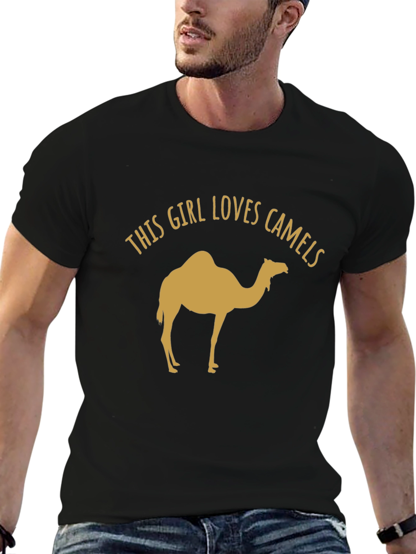 This Girl Loves Camels Black T-Shirt