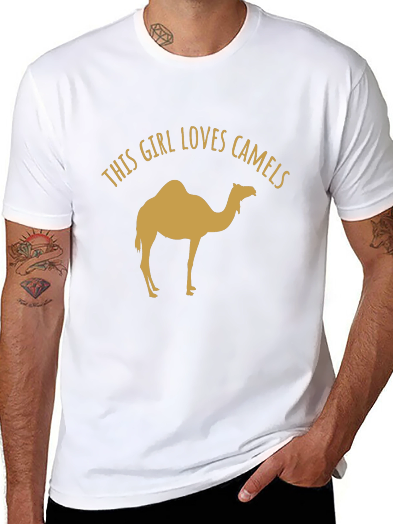 This Girl Loves Camels Black T-Shirt