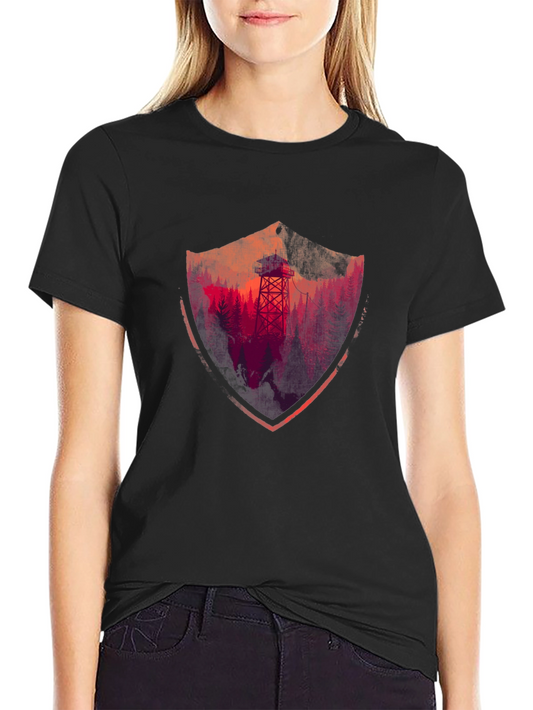 Forest Lookout Graphic Tee - Nature Inspired Design