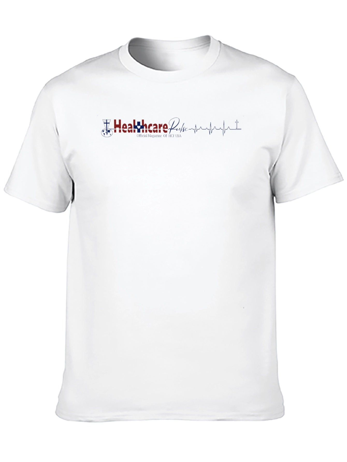 Healthcare Tee: Patriotic Heartbeat Design