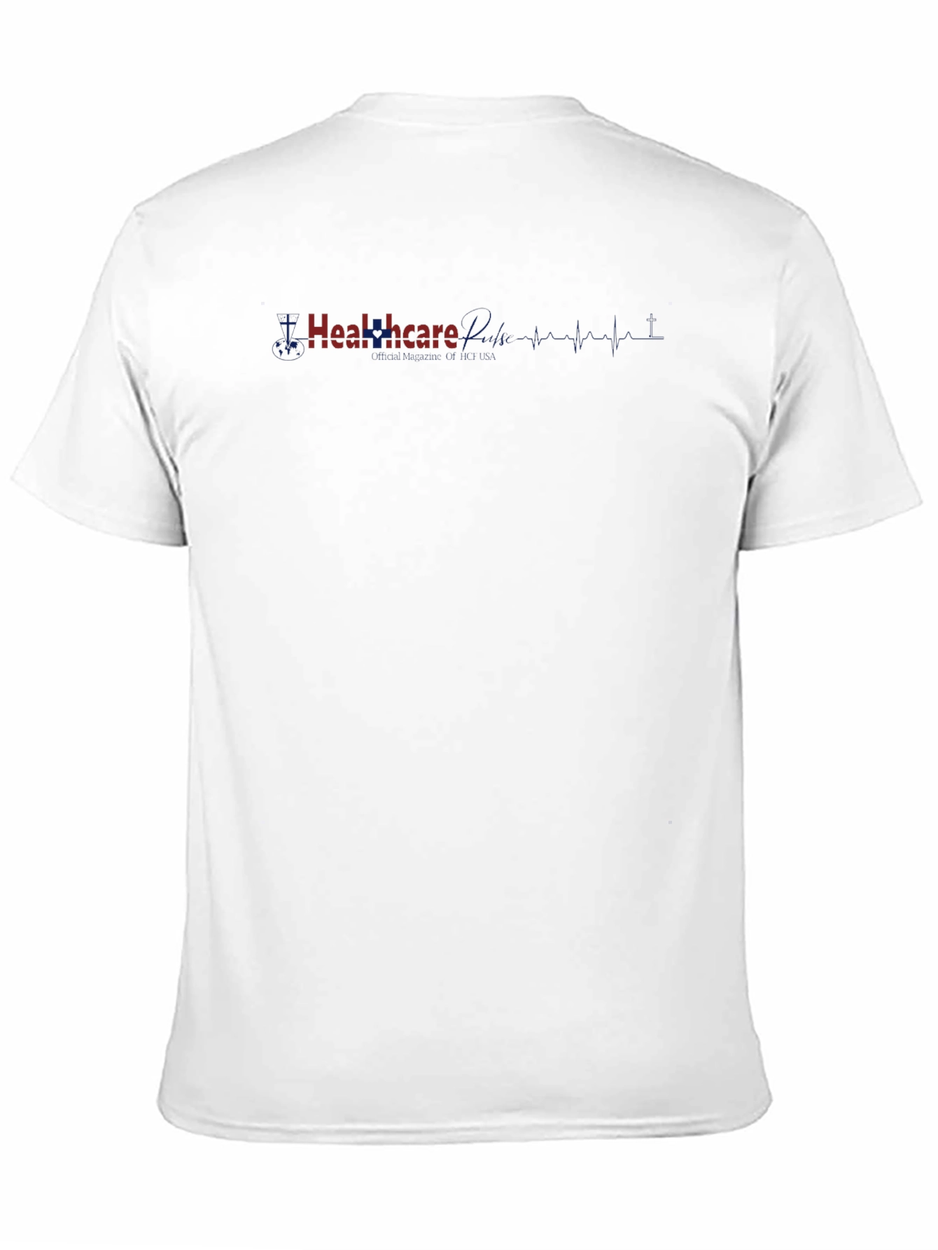 Healthcare Tee: Patriotic Heartbeat Design