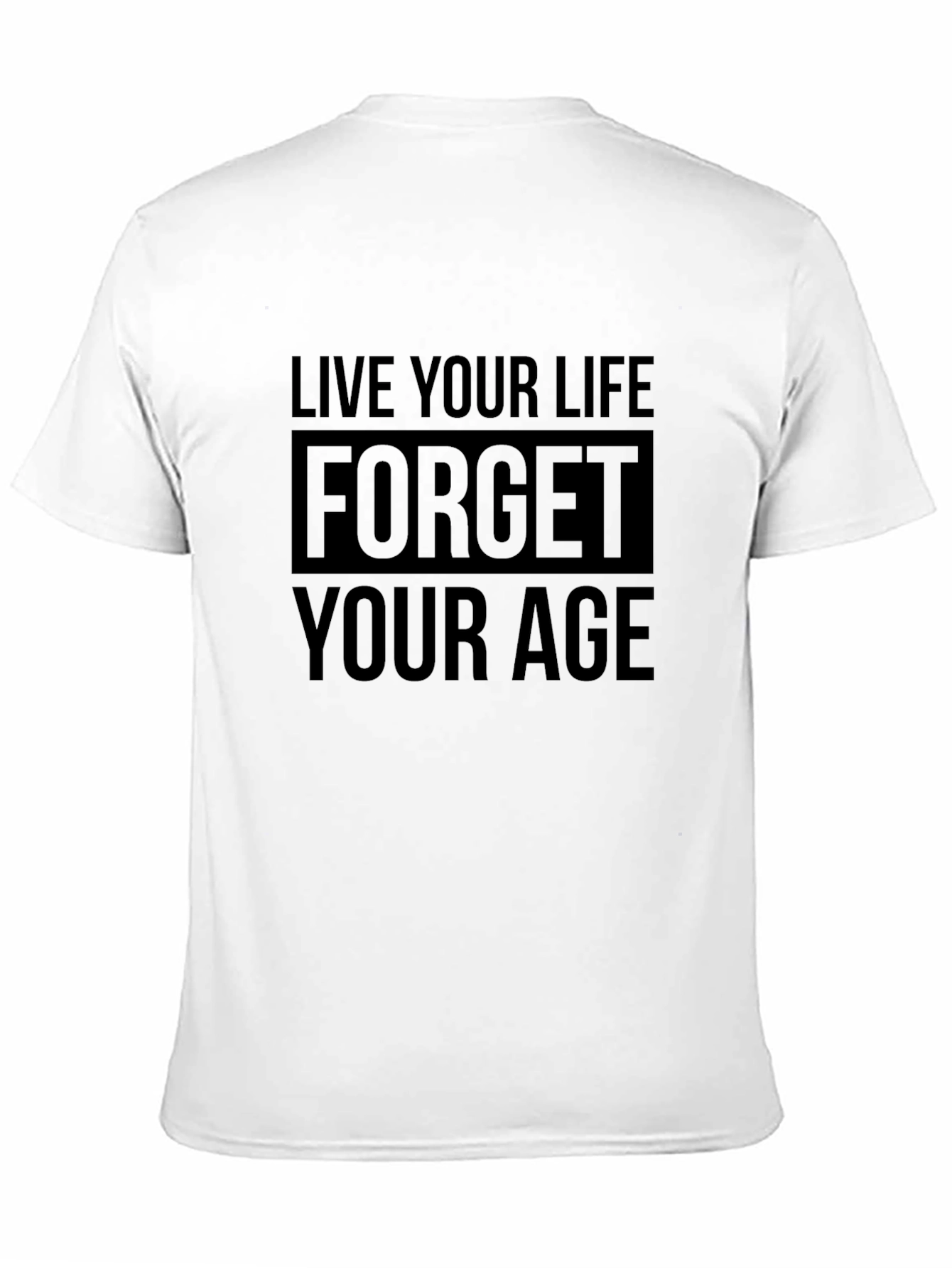Live Your Life Black Graphic Tee