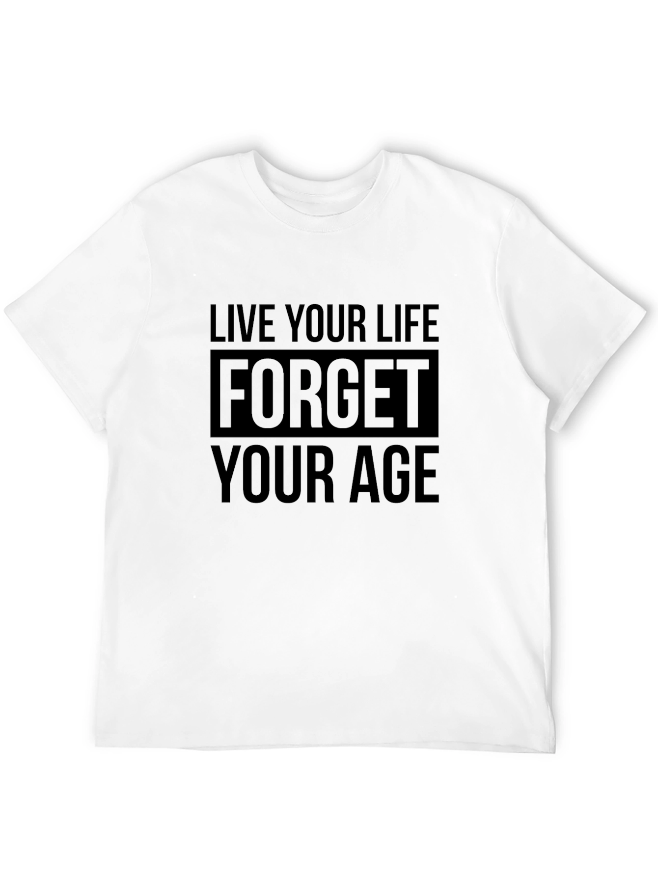 Live Your Life Black Graphic Tee