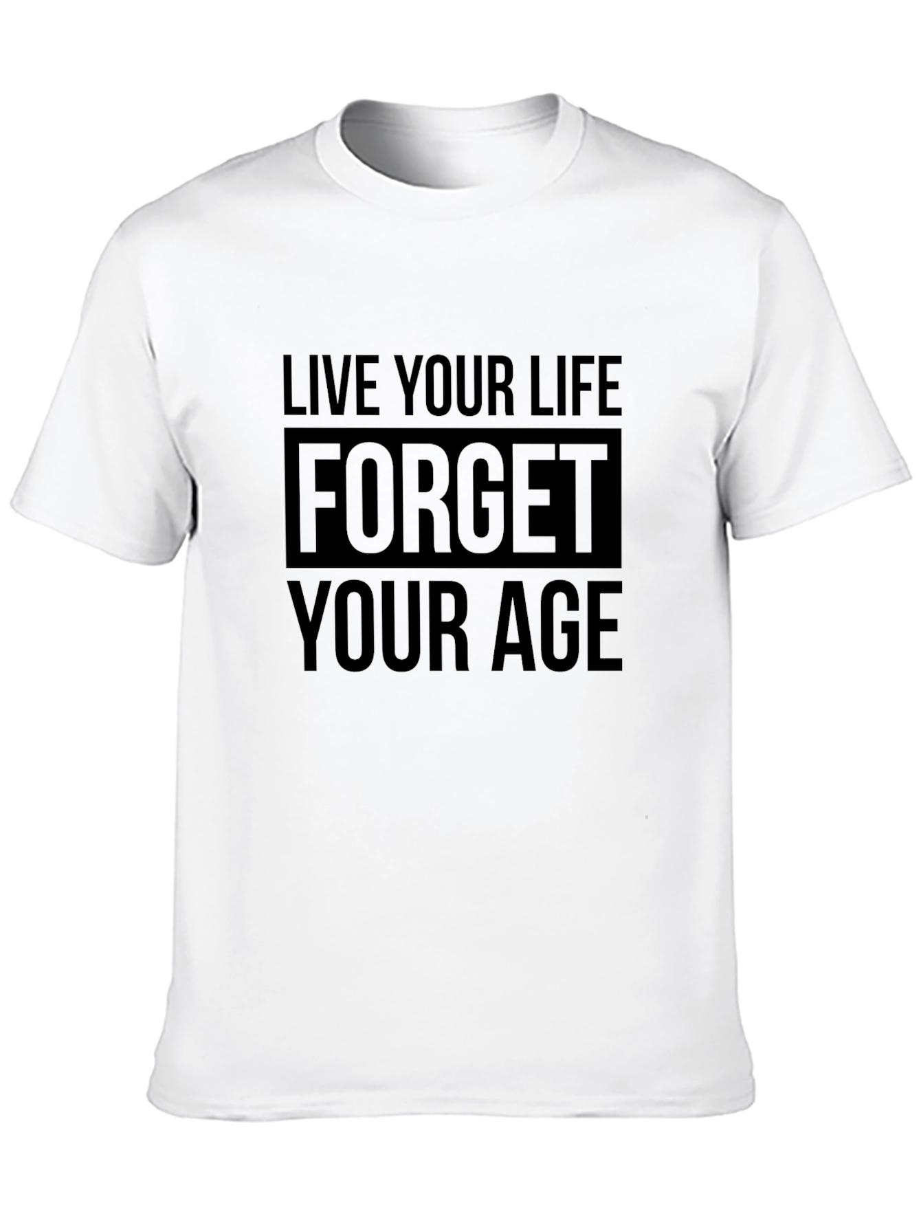 Live Your Life Black Graphic Tee