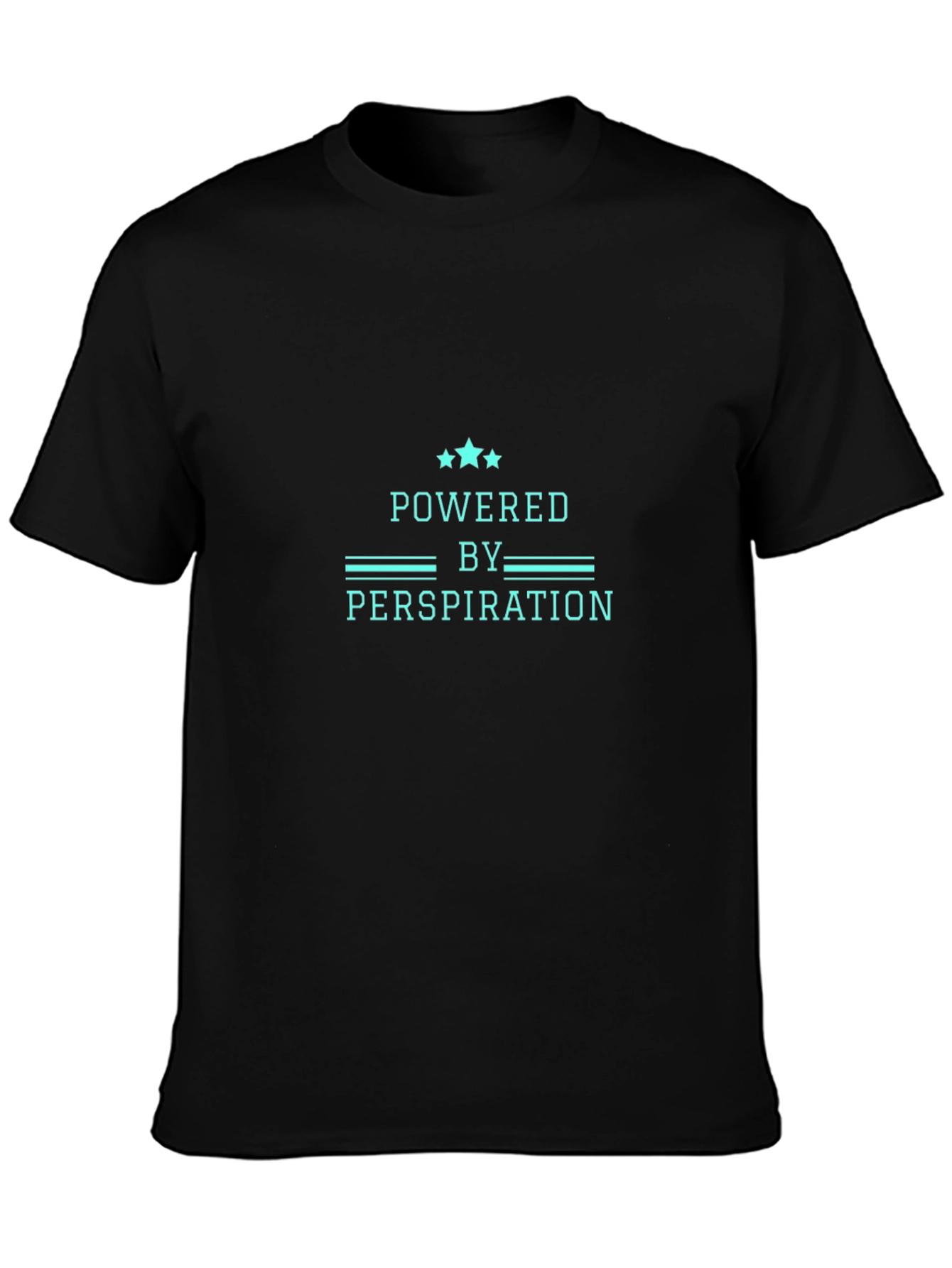 Powered by Perspiration Graphic Tee - Black