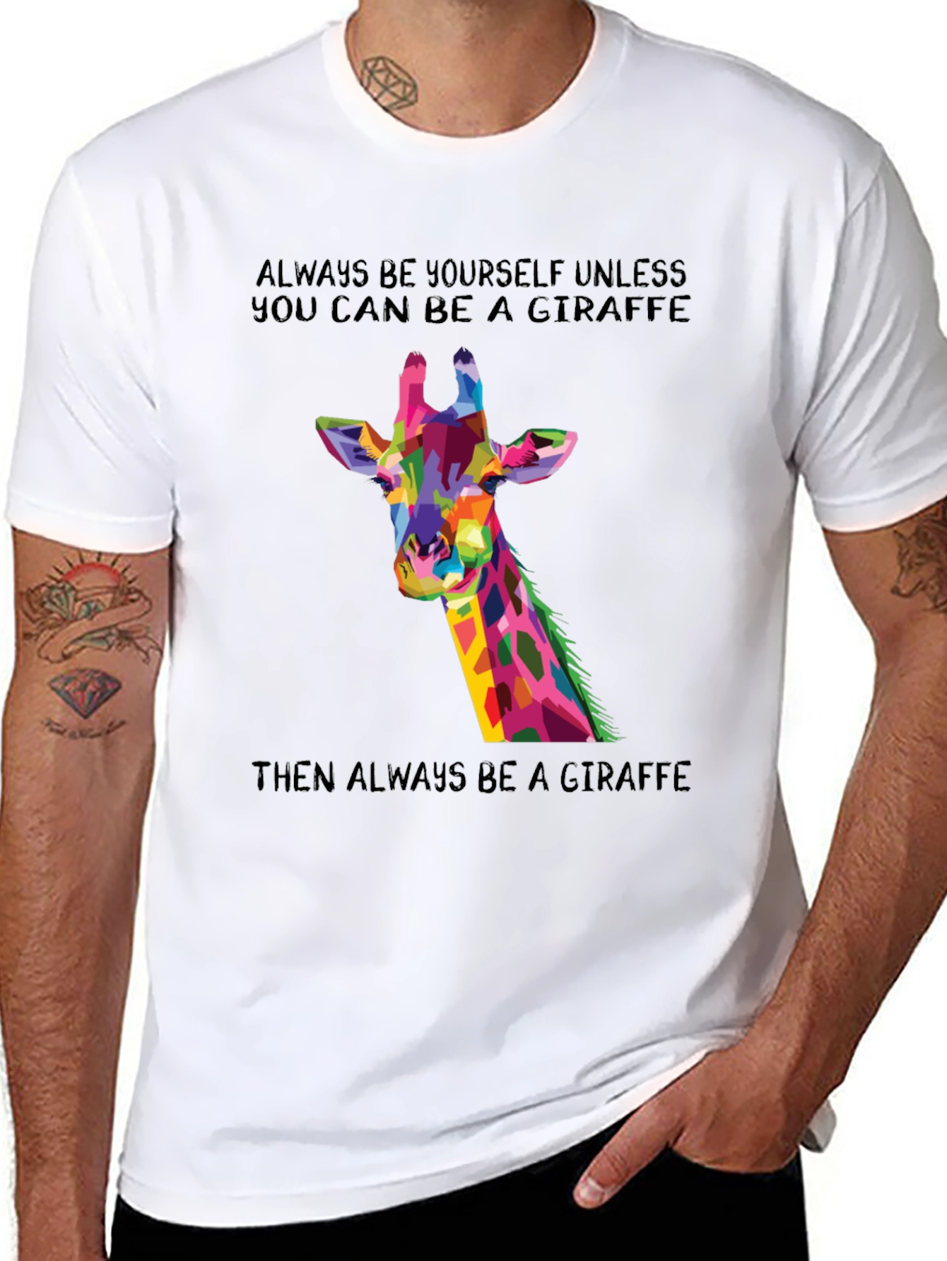 Giraffe Graphic T-Shirt - Be a Giraffe!