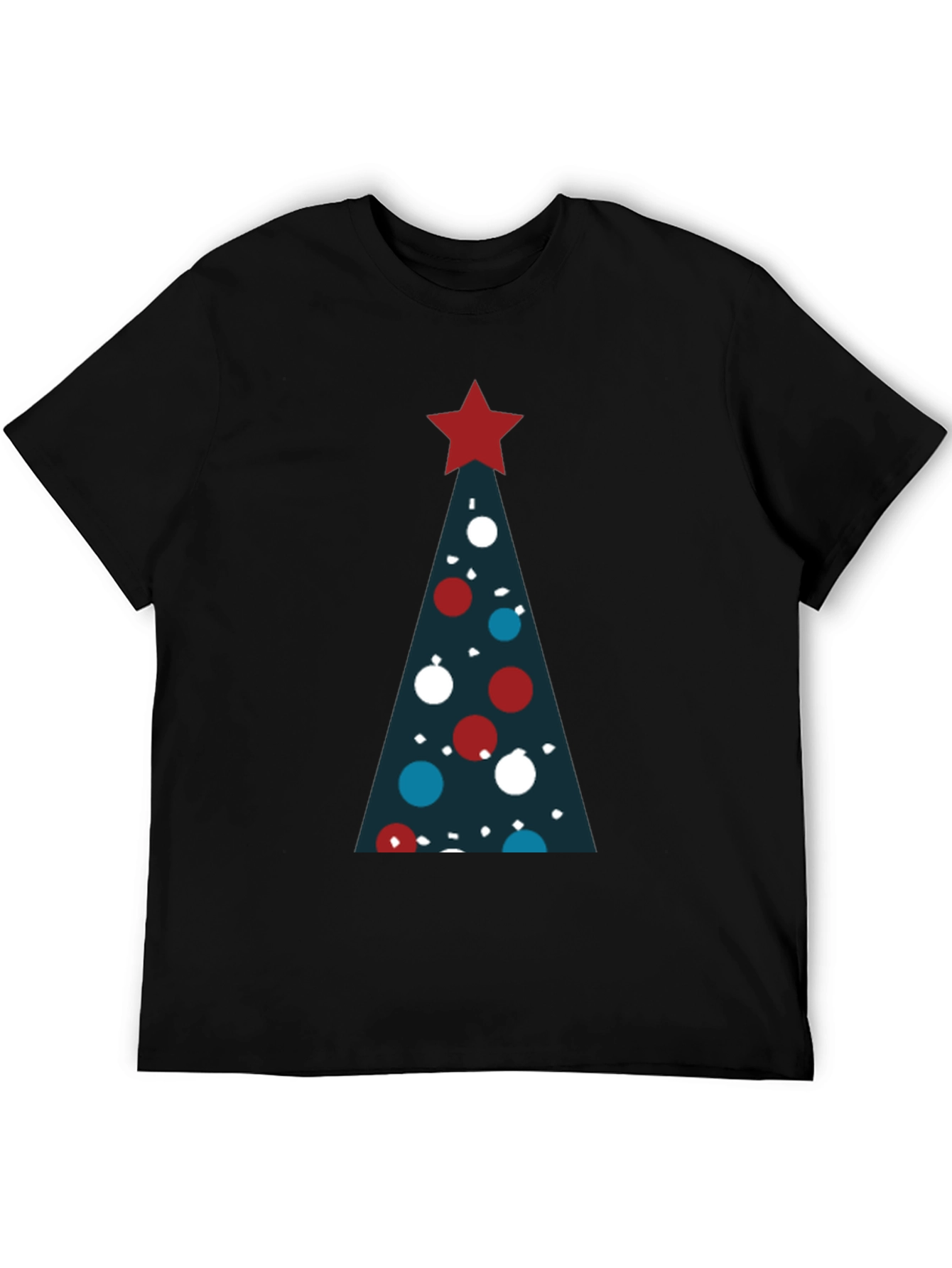 Festive Christmas Tree Graphic T-Shirt