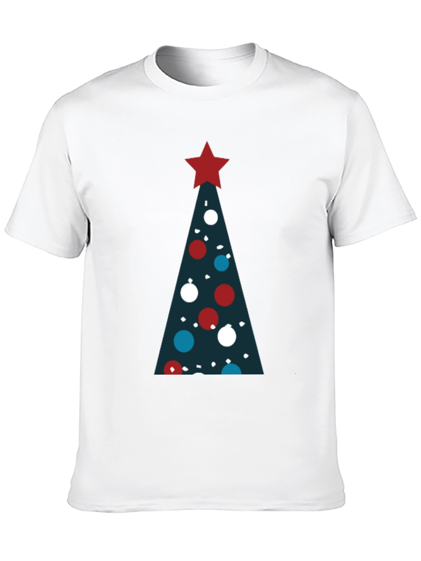 Festive Christmas Tree Graphic T-Shirt