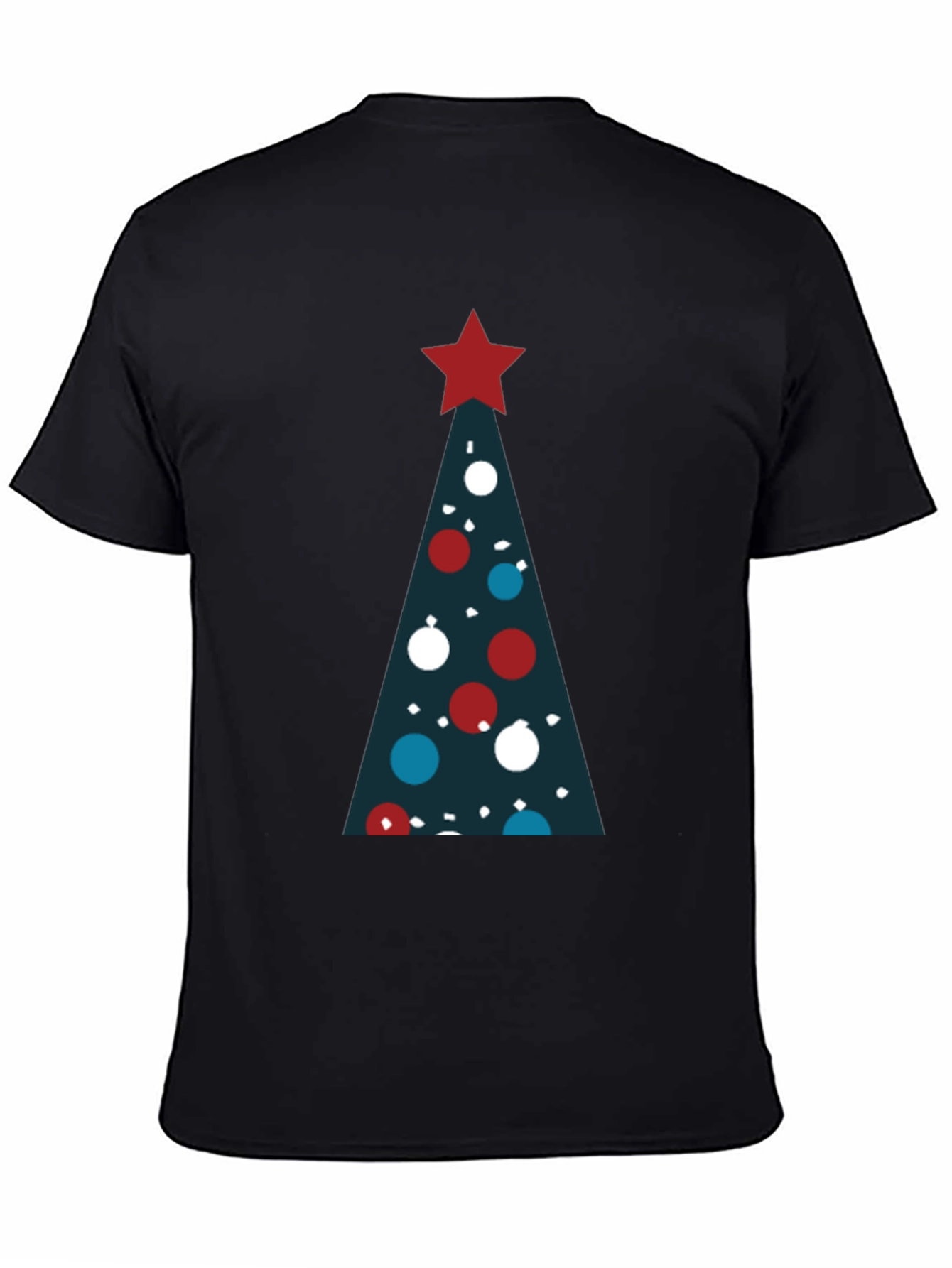 Festive Christmas Tree Graphic T-Shirt