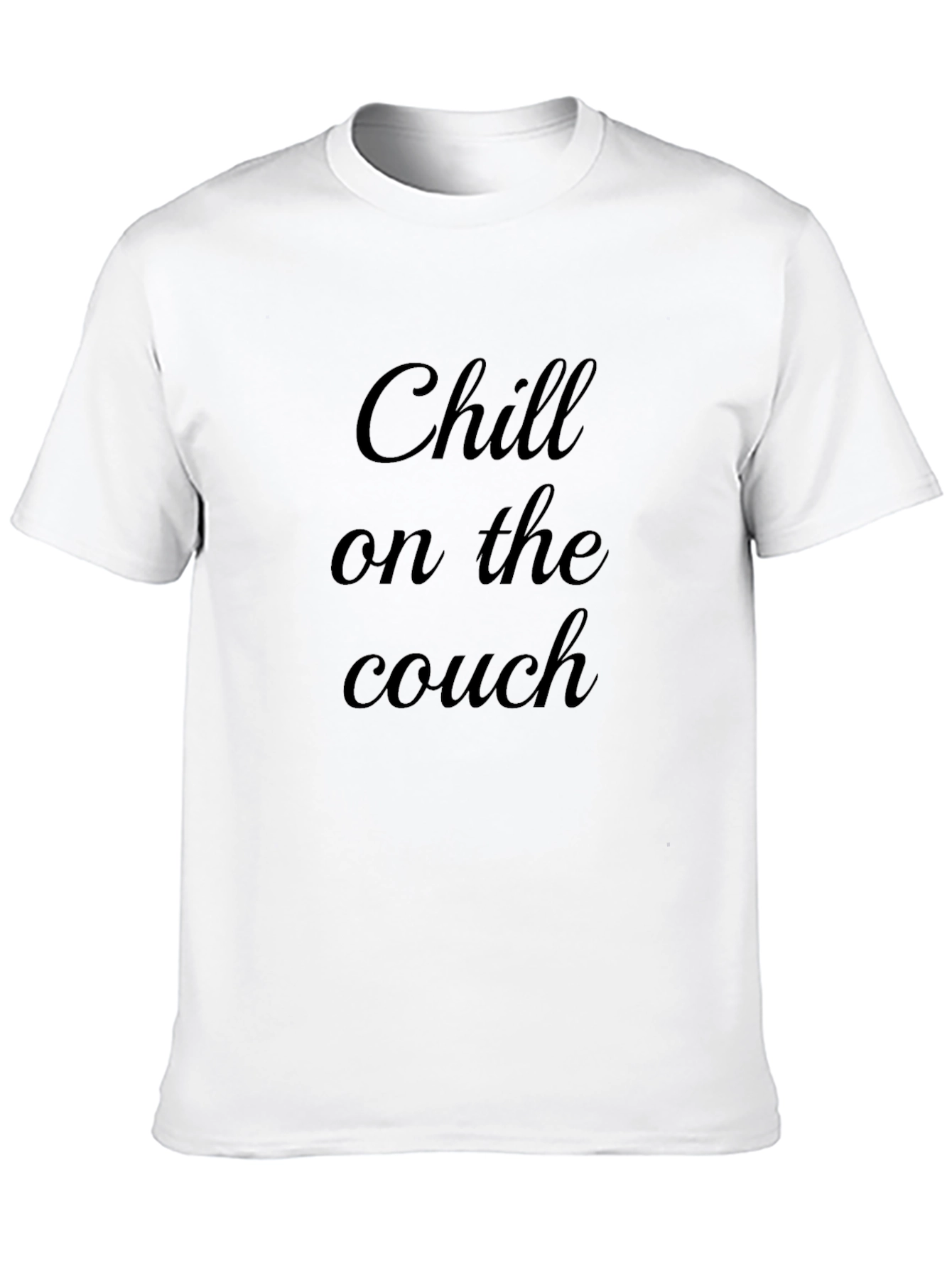 Chill on the Couch Black Graphic Tee